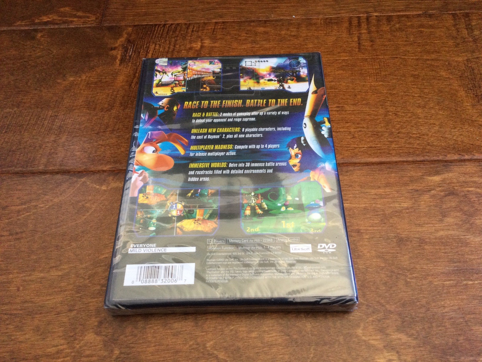 Rayman Arena PlayStation 2 PS2 New Factory Sealed Y-Folds