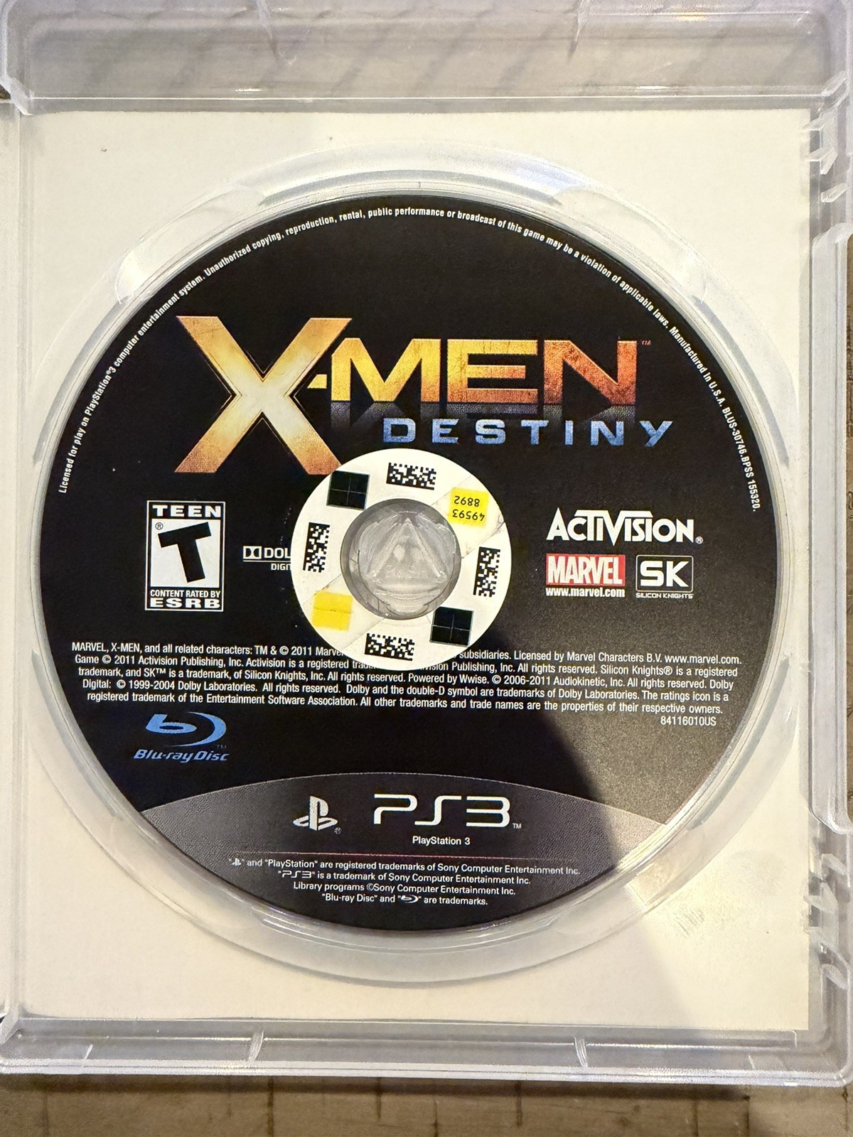 X-Men: Destiny; Boxed (Sony PlayStation 3, 2011)