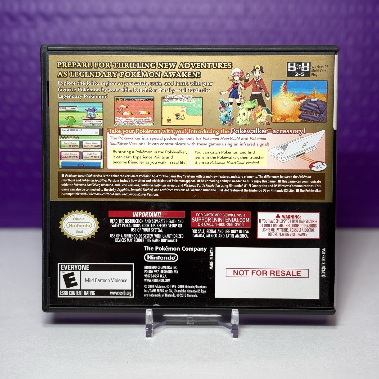 Pokemon Heart Gold Version [Nintendo DS – Authentic] CIB Complete Heartgold