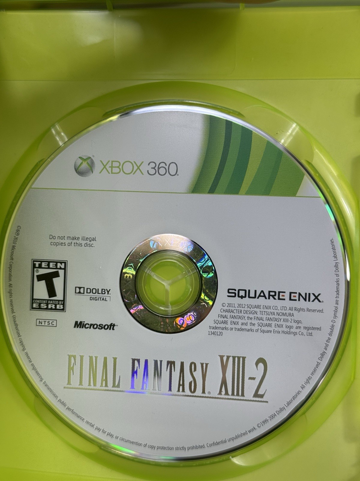 Final Fantasy XIII-2 (Microsoft Xbox 360, 2012) Tested