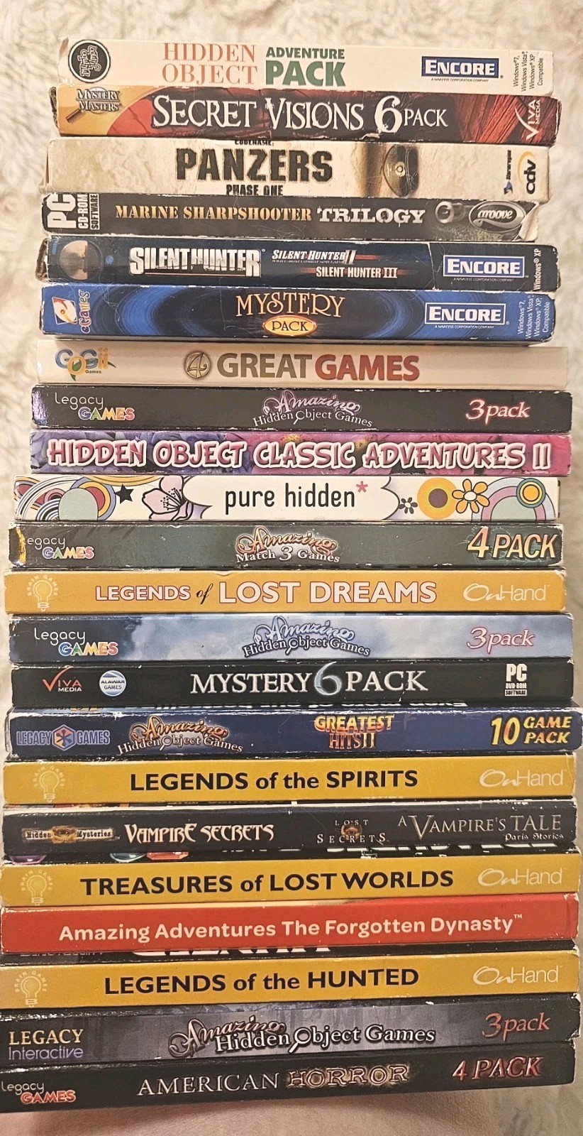 2000’s CD DVD ROM Games Lot Of 22 Asst Age Level Games Genres