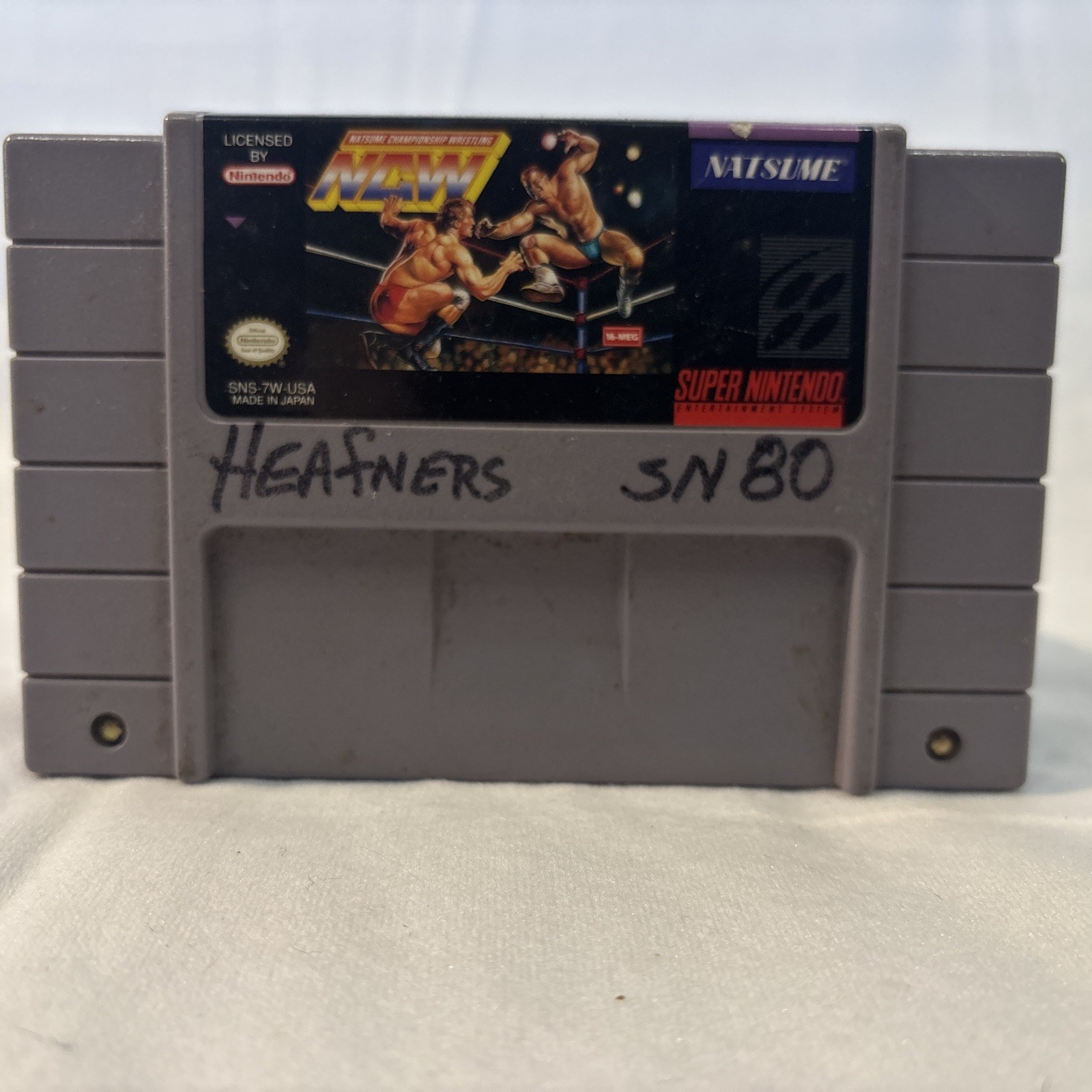Natsume Championship Wrestling (SNES Super Nintendo Entertainment System)