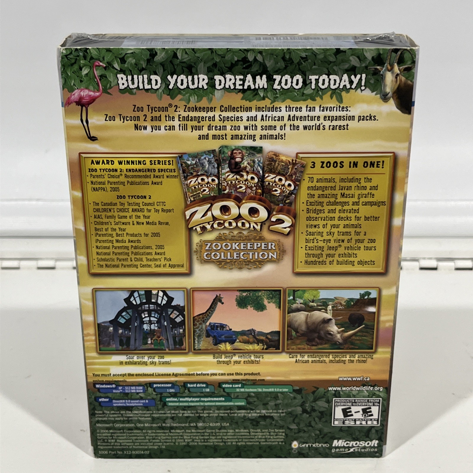 Zoo Tycoon 2: Zookeeper Collection PC-CD | Brand New Sealed | Games for Windows