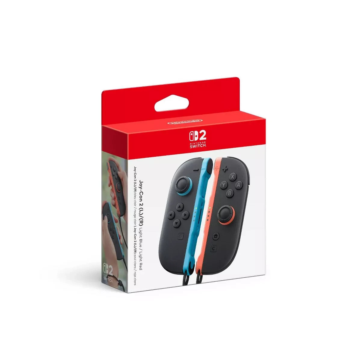 Official Nintendo Switch 2 Joy-Con 2 L/R – Light Blue/Light Red