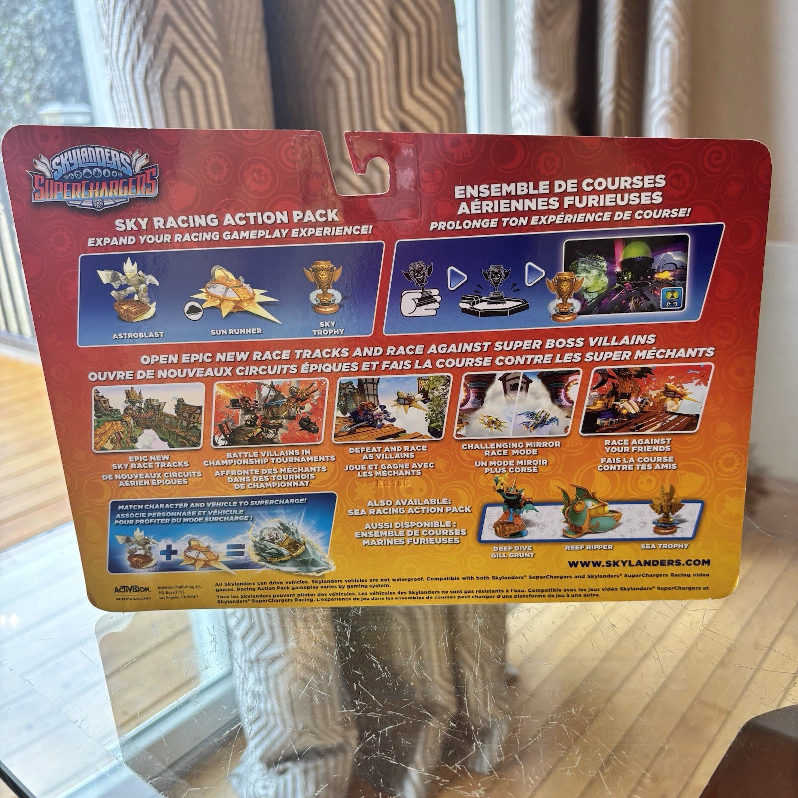 SKYLANDERS Superchargers SKY RACING ACTION PACK Astroblast Sky Trophy Sun Runner