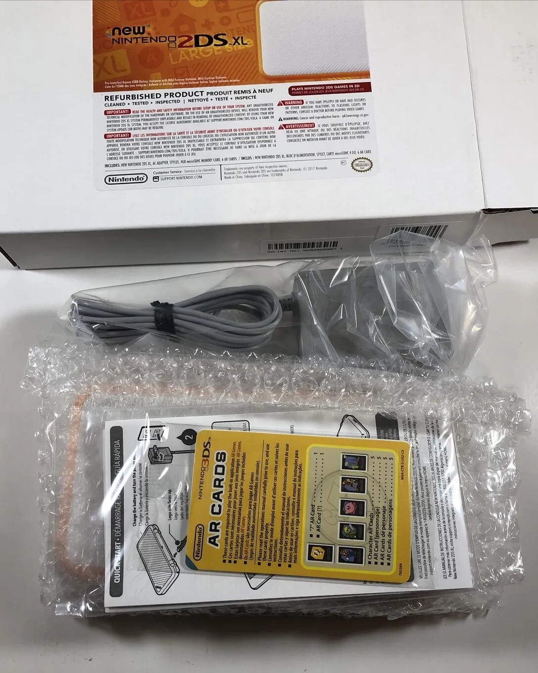 “New” Nintendo 2DS XL Orange/White Handheld System Console – Ships Today!