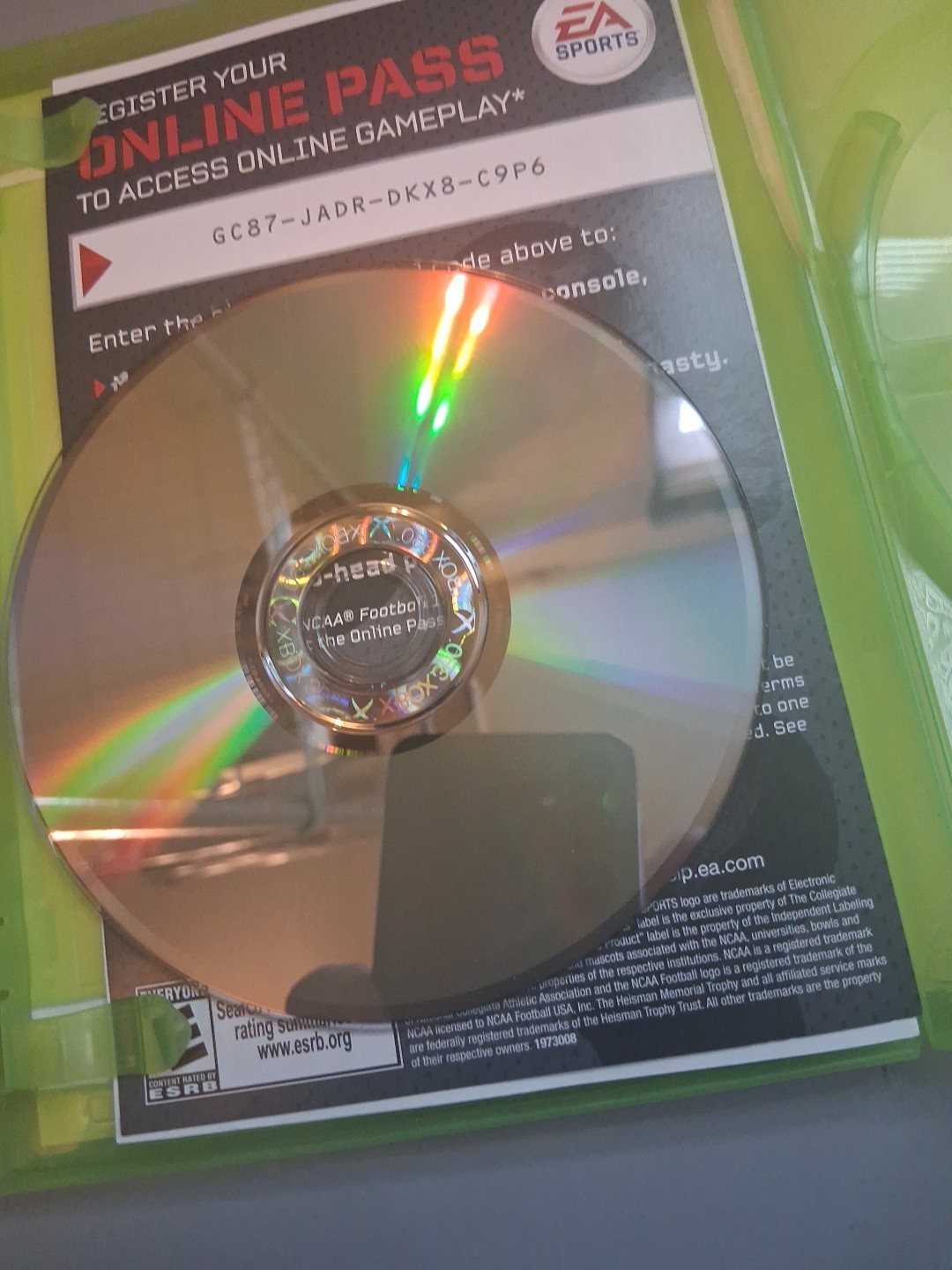 NCAA Football 13 (Xbox 360, 2012) Clean Tested Working