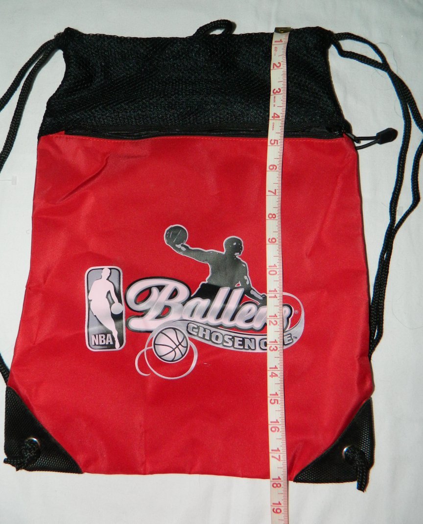 NBA Ballers: Chosen One Video Game Black & Red 18″ x 13″ Backpack Sack XBOX PS3
