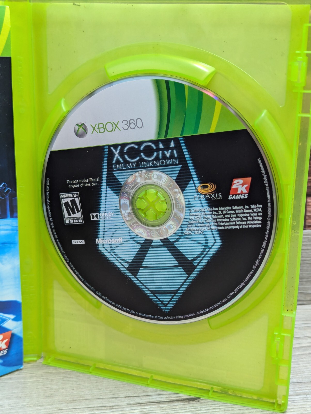 XCOM: Enemy Unknown & Dishonored Platinum Hits Xbox 360 CIB Case Manual Disk