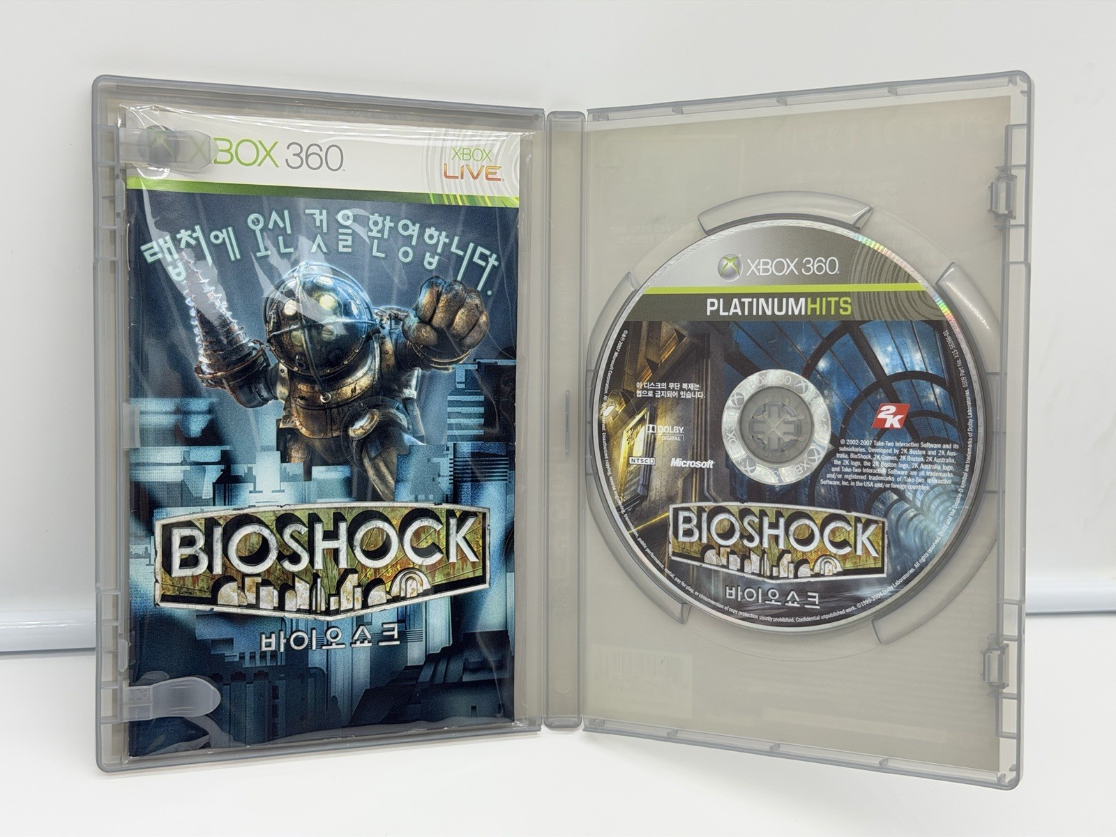 Korean Bioshock 1 Xbox 360 Korean Platinum Hits Version Complete Korea Rare FPS