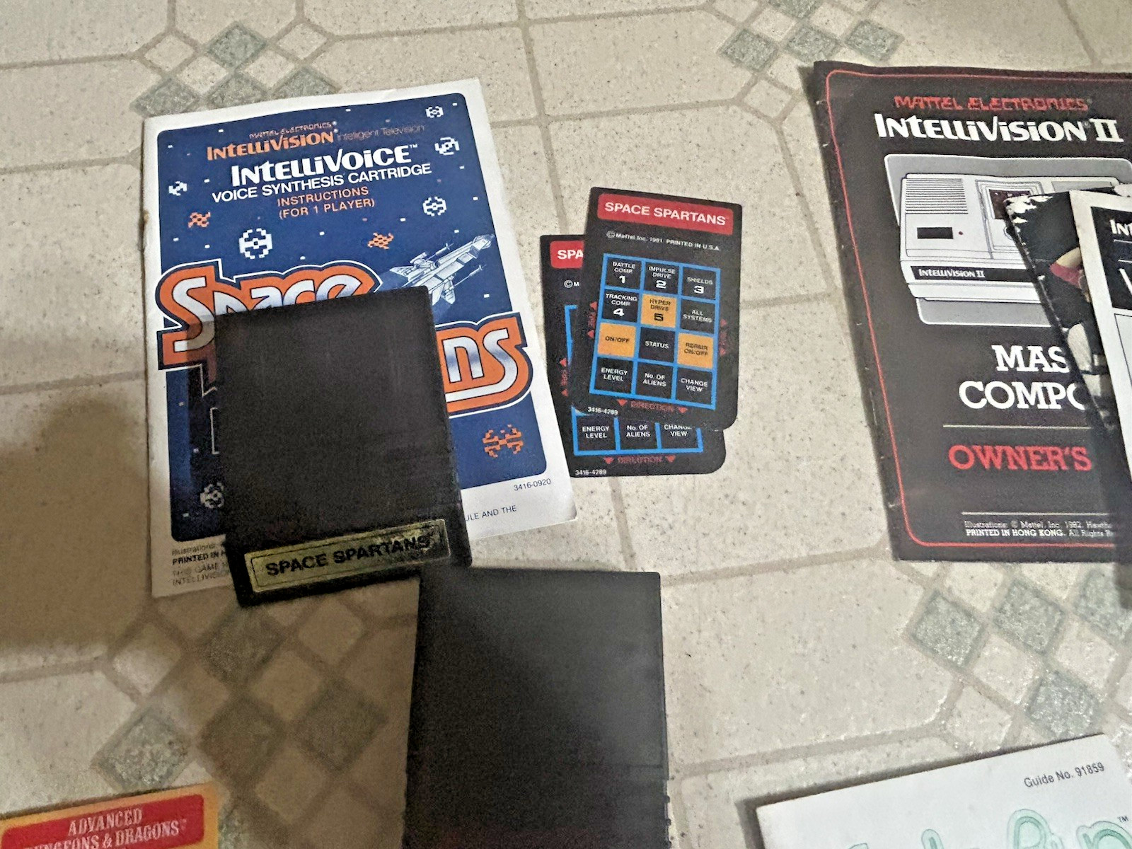 VINTAGE INTELLIVISION GAMES ADVANCED DUNGEONS AND DRAGONS SAFECRACKER BOMB SQUAD