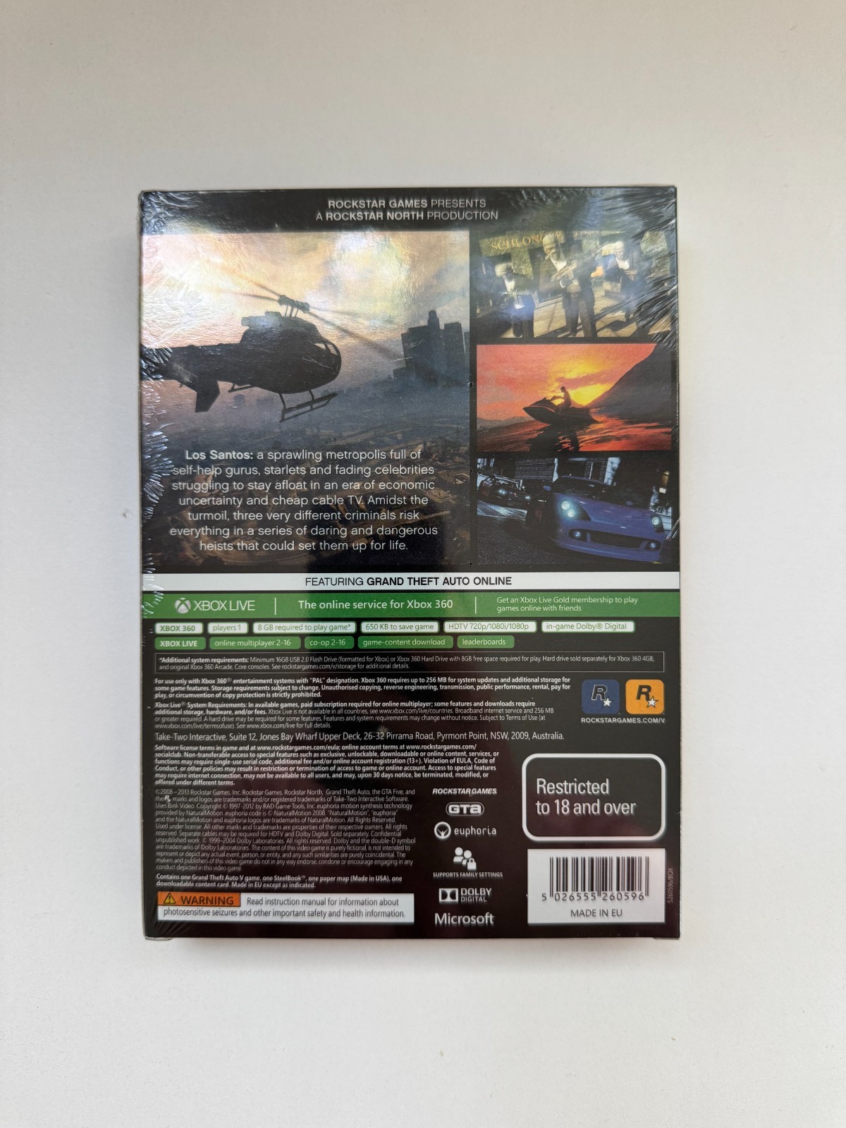 Grand Theft Auto V GTA 5 Special Edition Xbox 360 PAL Sealed AUS R18+