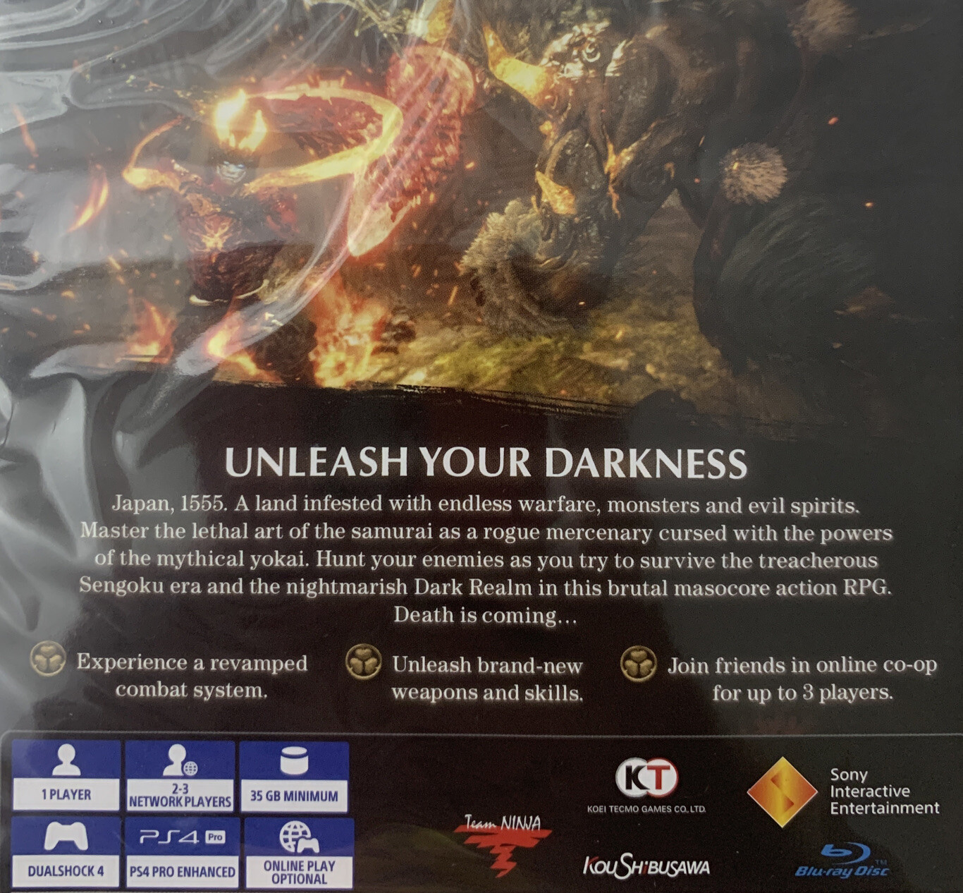 Nioh 2 Video Game For PlayStation 4 Action Role Playing, Hack & Slash New Sealed