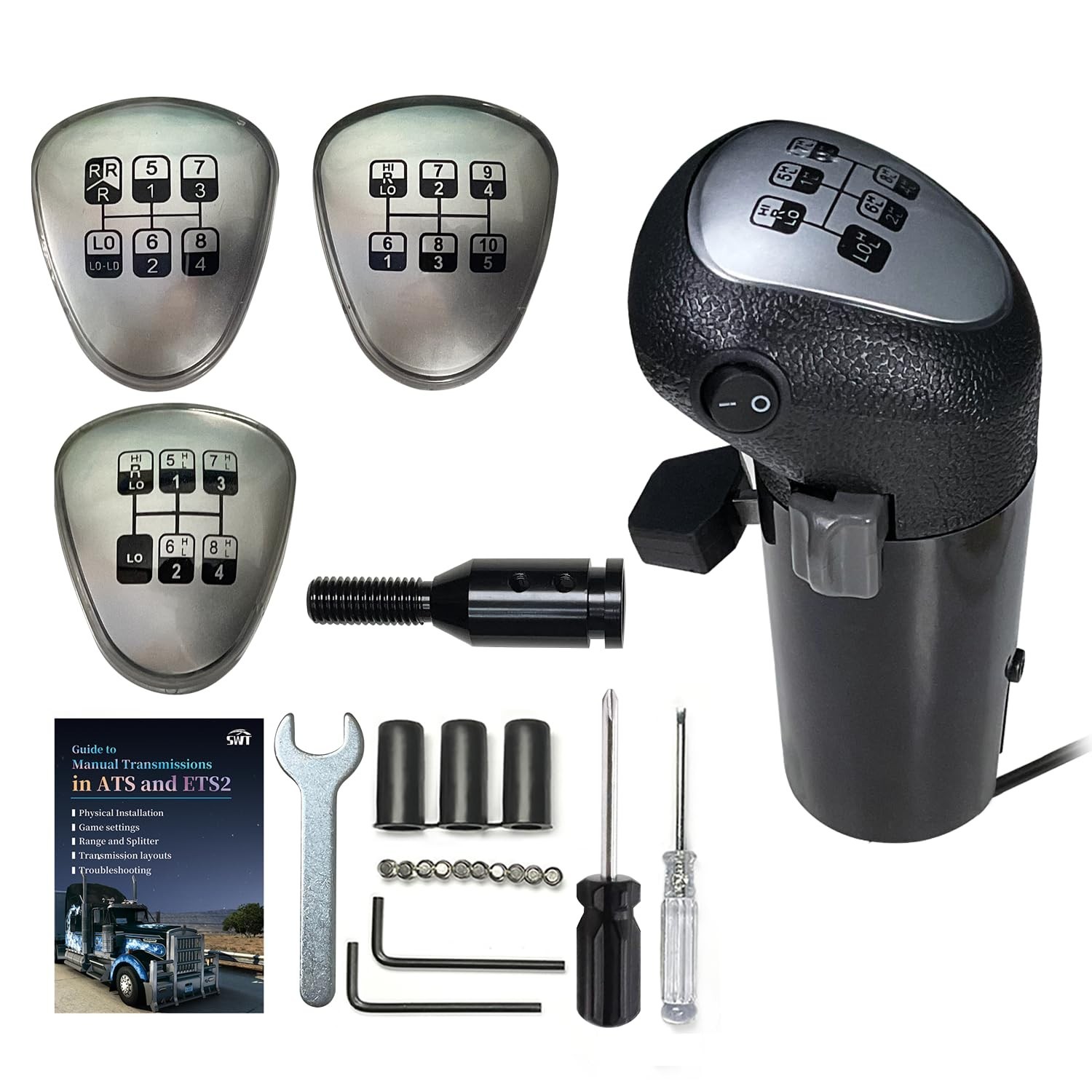 USB Truck Simulator Shifter Knob for ATS & ETS2 compatibled with Logitech G25 G2