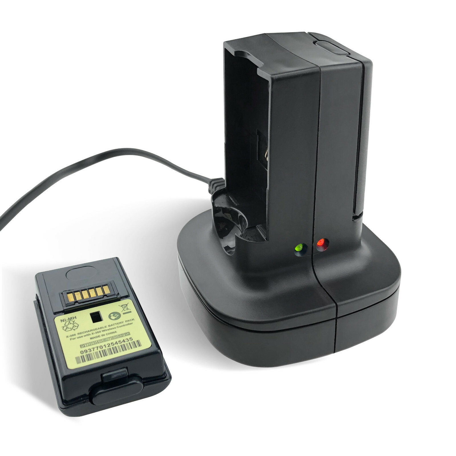 For Xbox 360 Rechargeable Battery Pack & Dual Charging Station Dock Stand Base