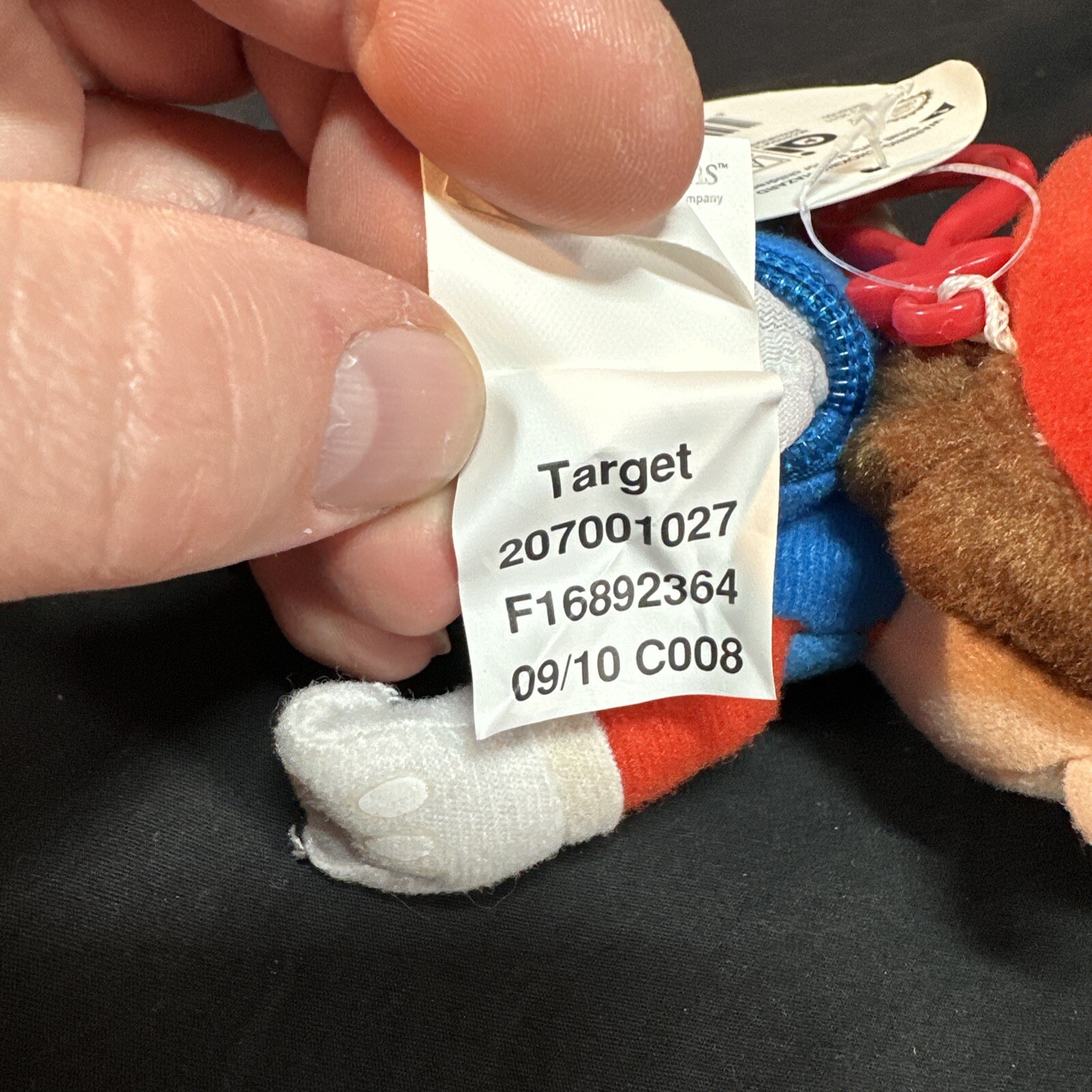 Nintendo 7” Mario Plush Backpack Clip Coin Pouch 2010 New