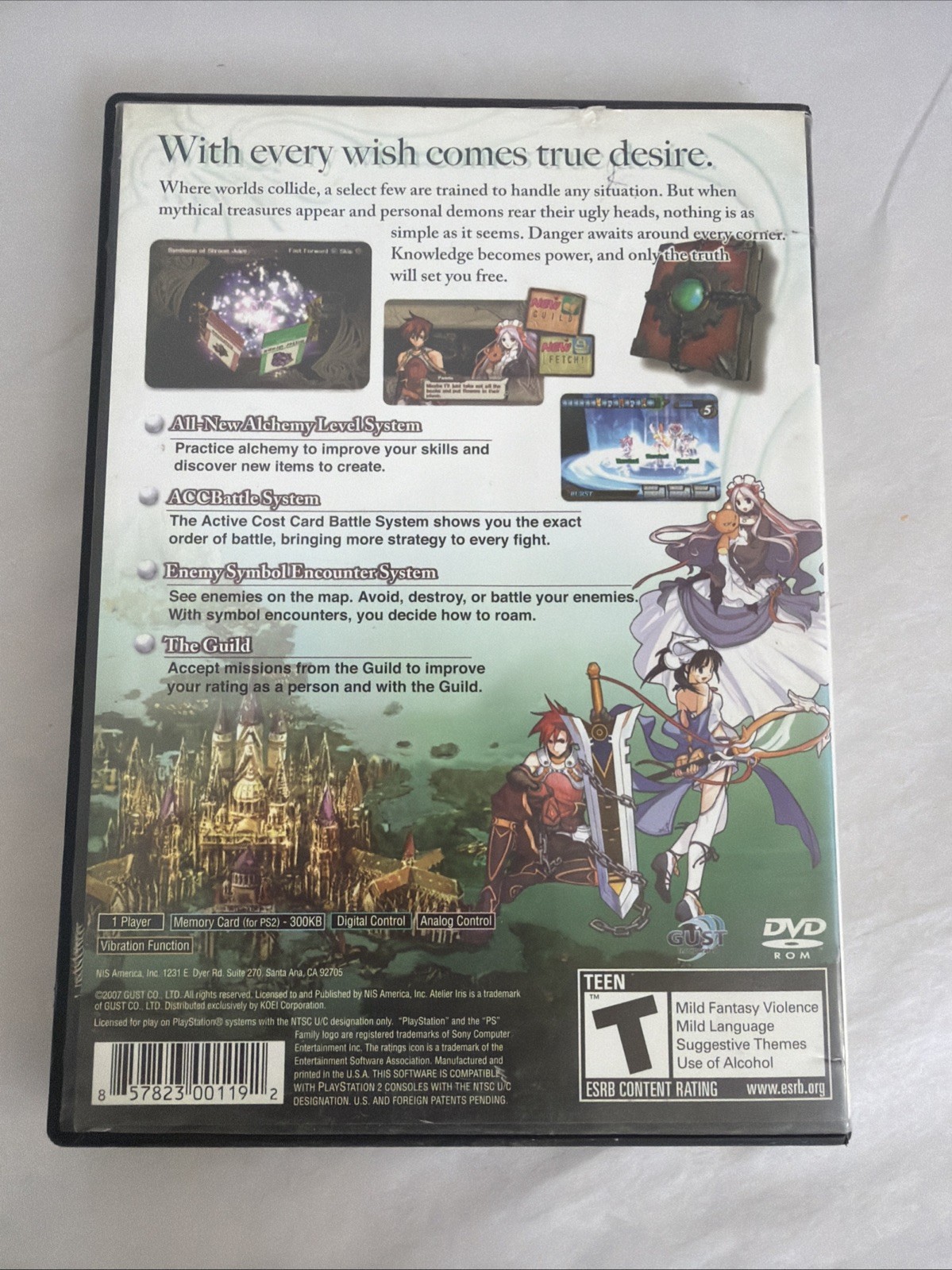 Atelier Iris 3: Grand Phantasm (Sony PlayStation 2, 2007) Complete With Manual