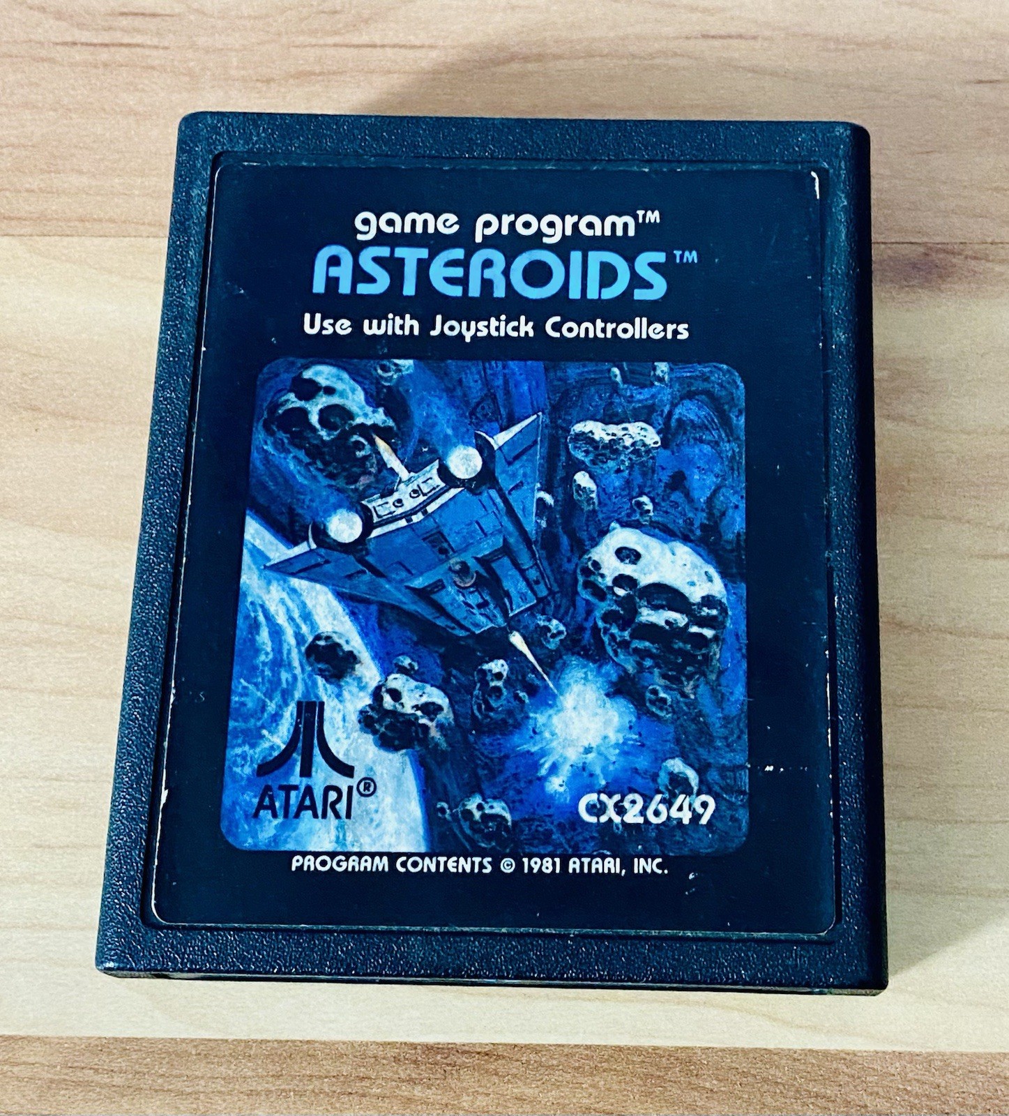 ASTEROIDS 1981 Atari 2600 Game Cartridge Video Game Tested Works Rare Vintage