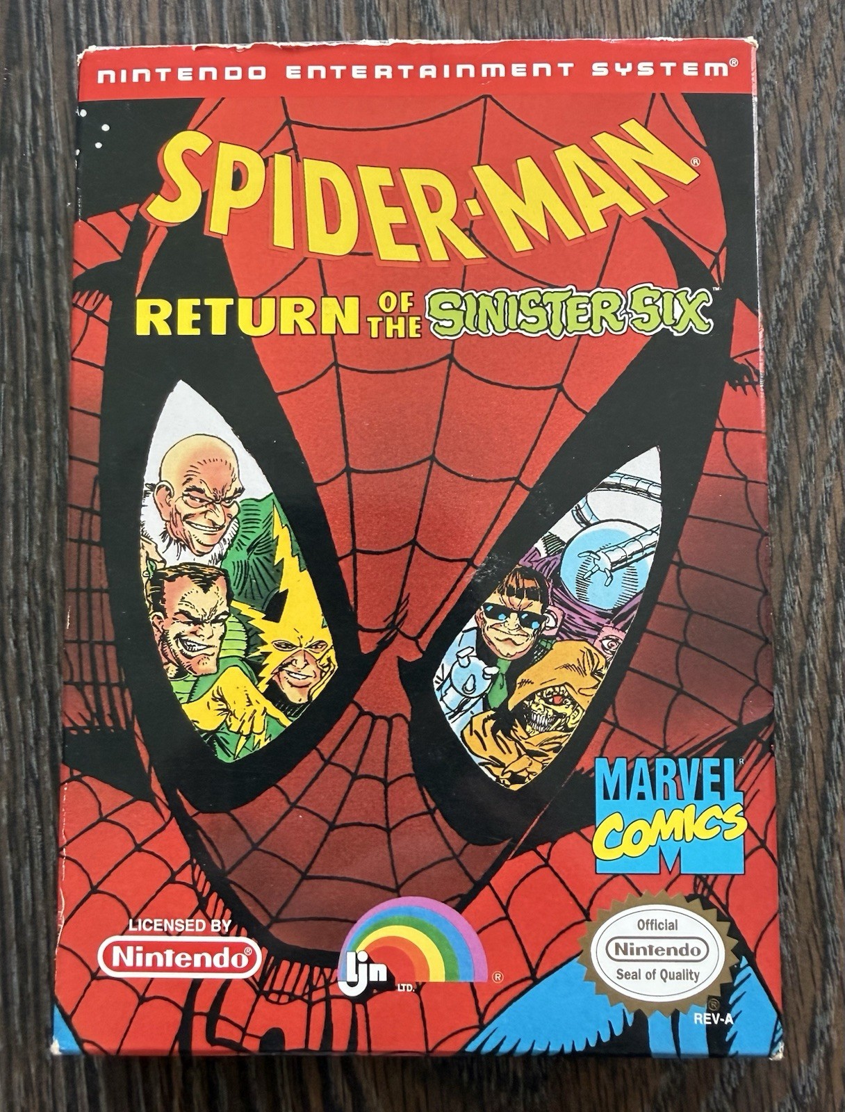 Spider-Man: Return of the Sinister Six Complete in Box CIB (Nintendo, NES 1992)