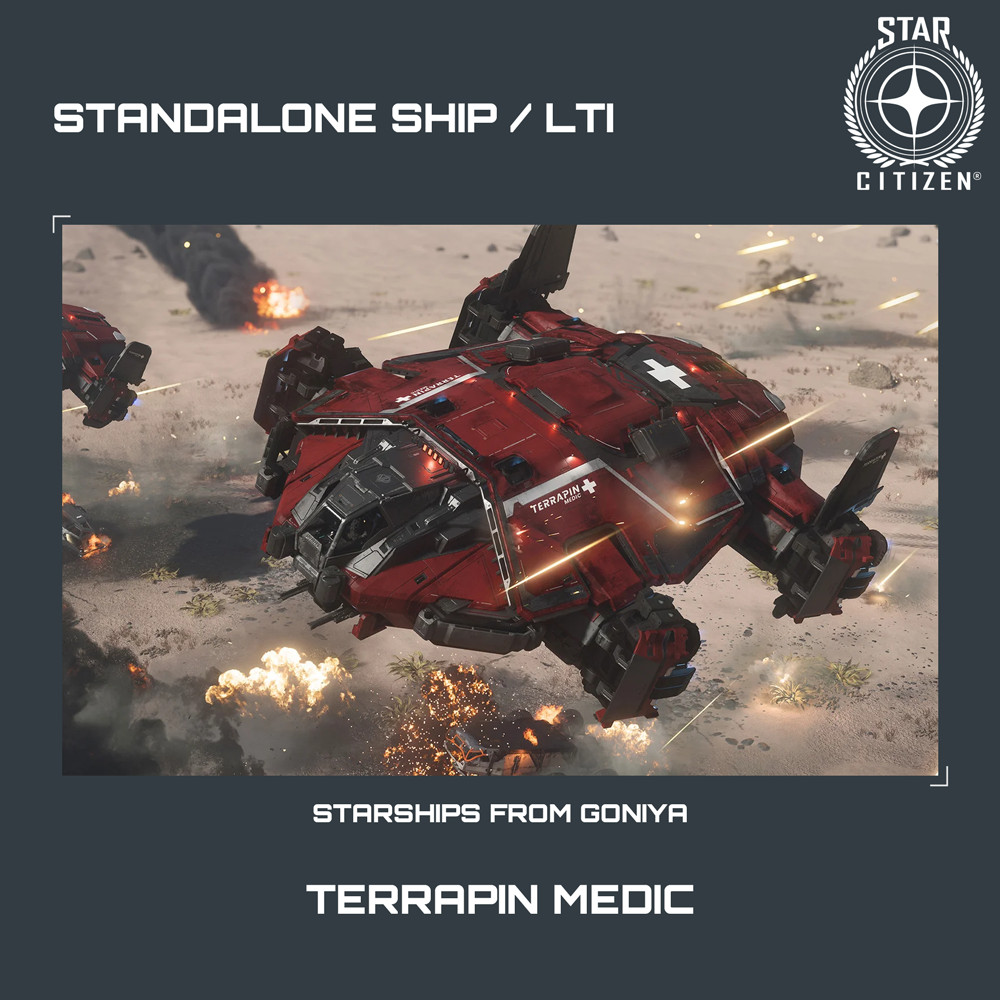 STAR CITIZEN – ANVIL TERRAPIN MEDIC – LTI – CCU’d – (Lifetime Insurance)