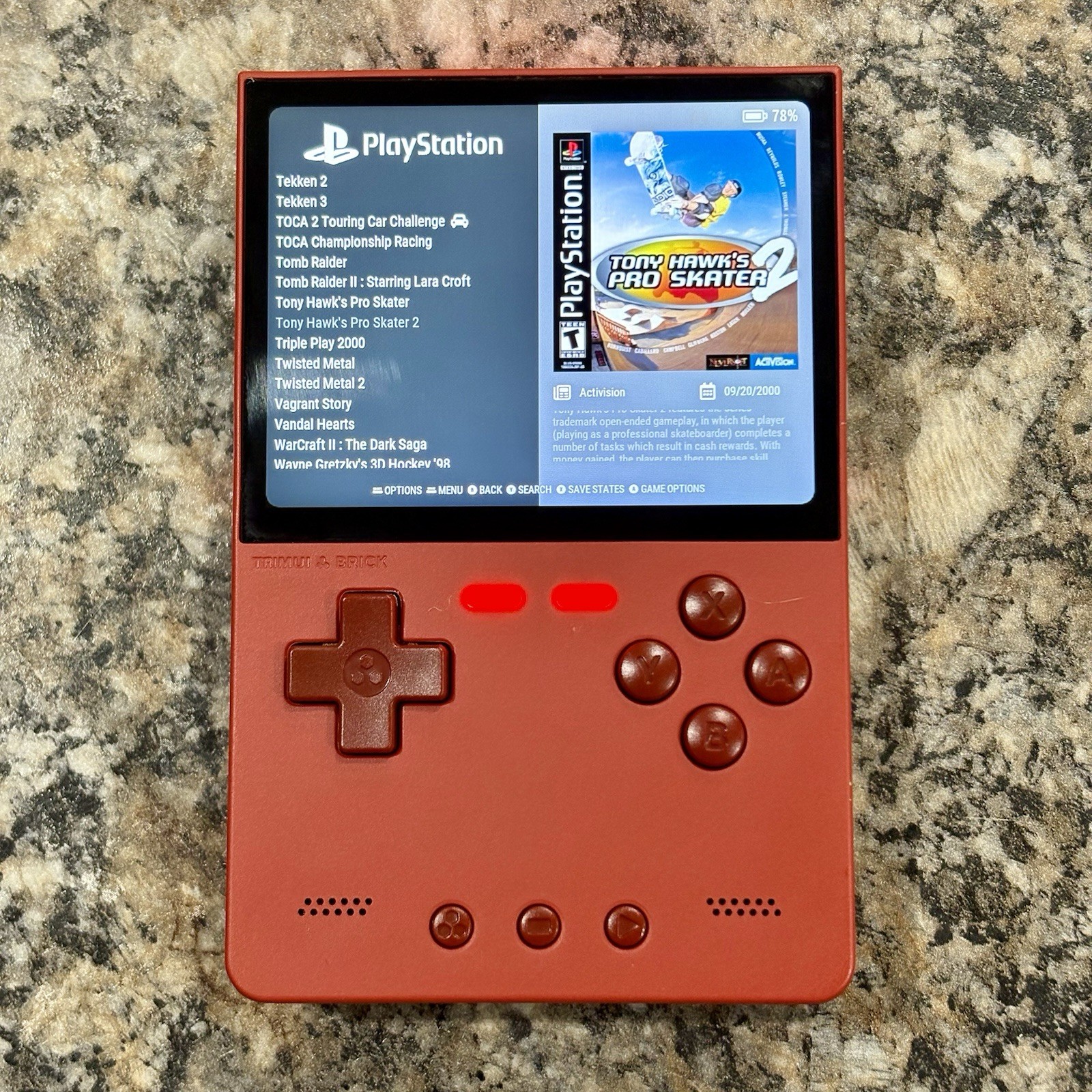 New Trimui Brick Gaming Handheld, New 64GB Card, Custom Loaded Ready To Play