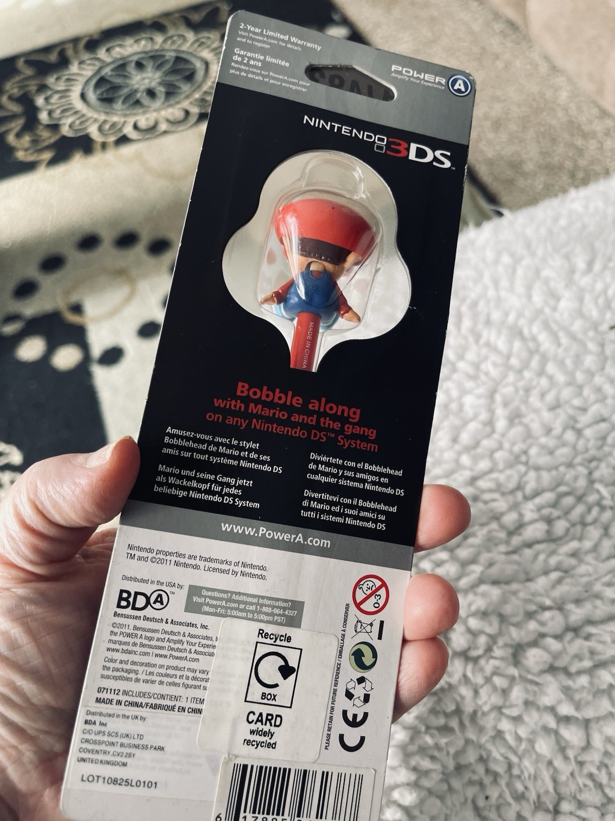 NEW BABY MARIO BOBBLEHEAD STYLUS FOR NINTENDO DS 3DS