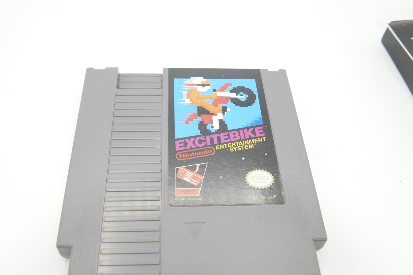 Excitebike Black Box NES Nintendo 1985 CIB game-box-docs-sleeve EXC -oval seal