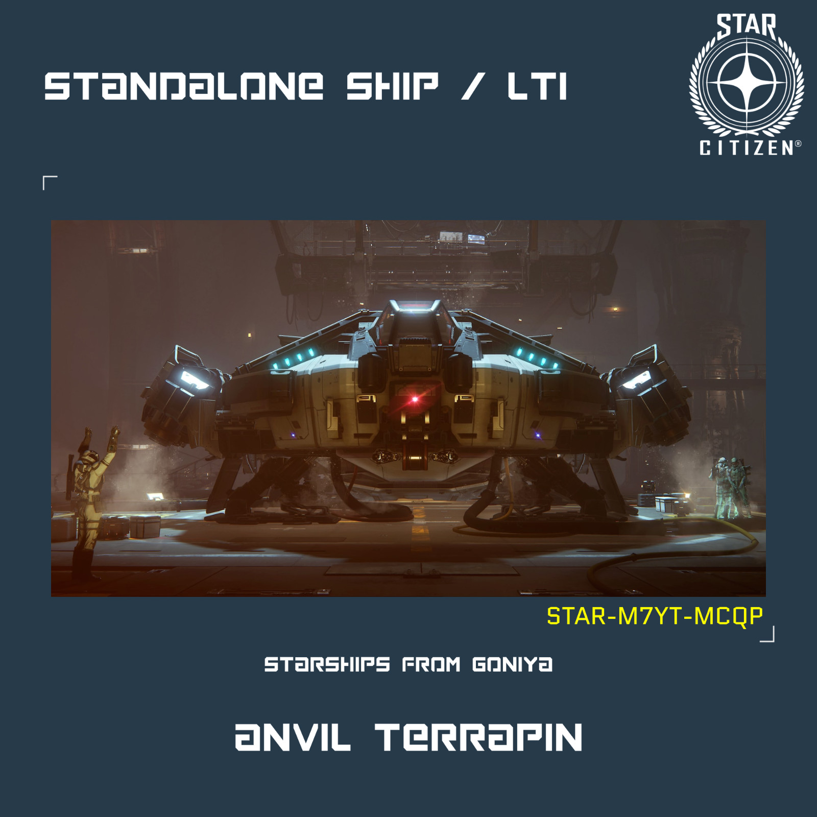 STAR CITIZEN – ANVIL TERRAPIN – LTI – CCU’d – (Lifetime Insurance)