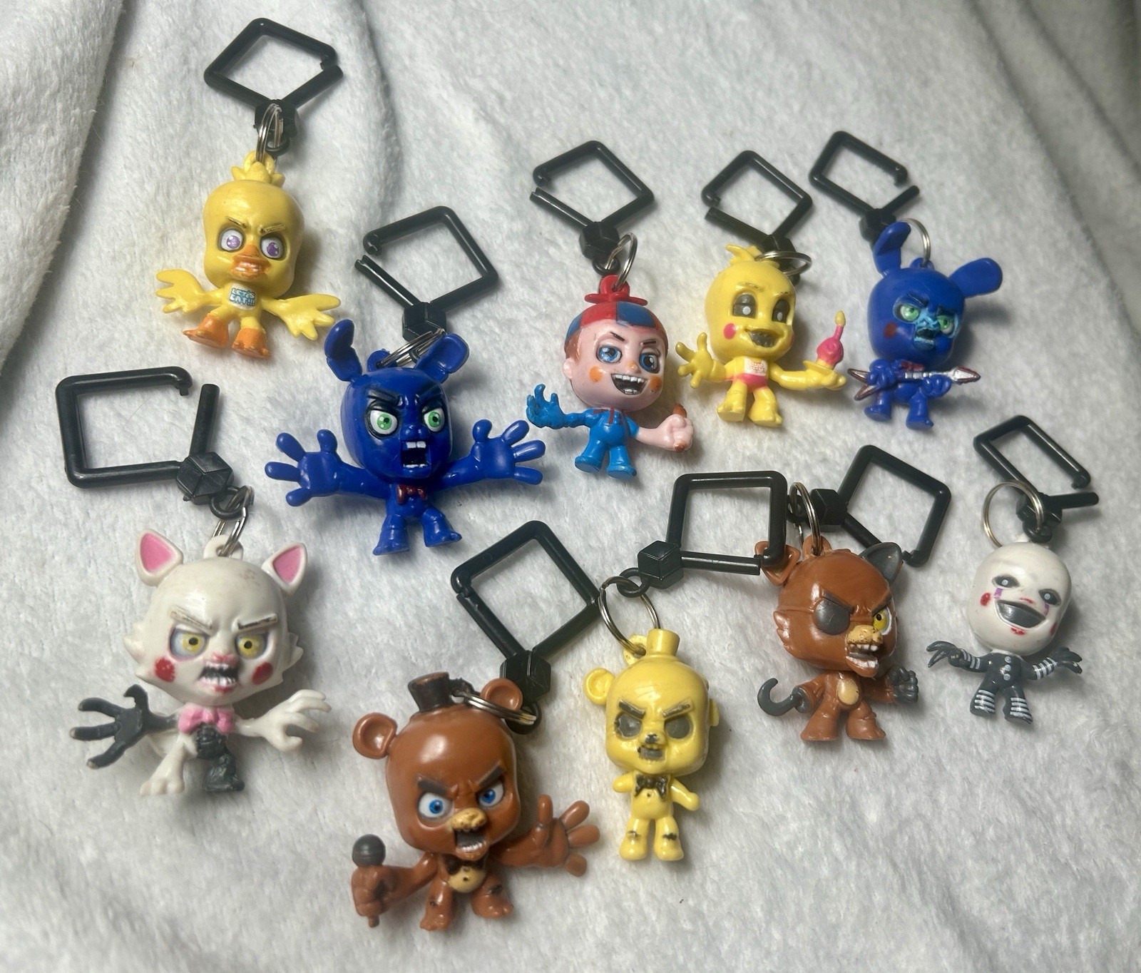Five Nights At Freddy’s Keychain Backpack Hangers Unbranded Lot of 10
