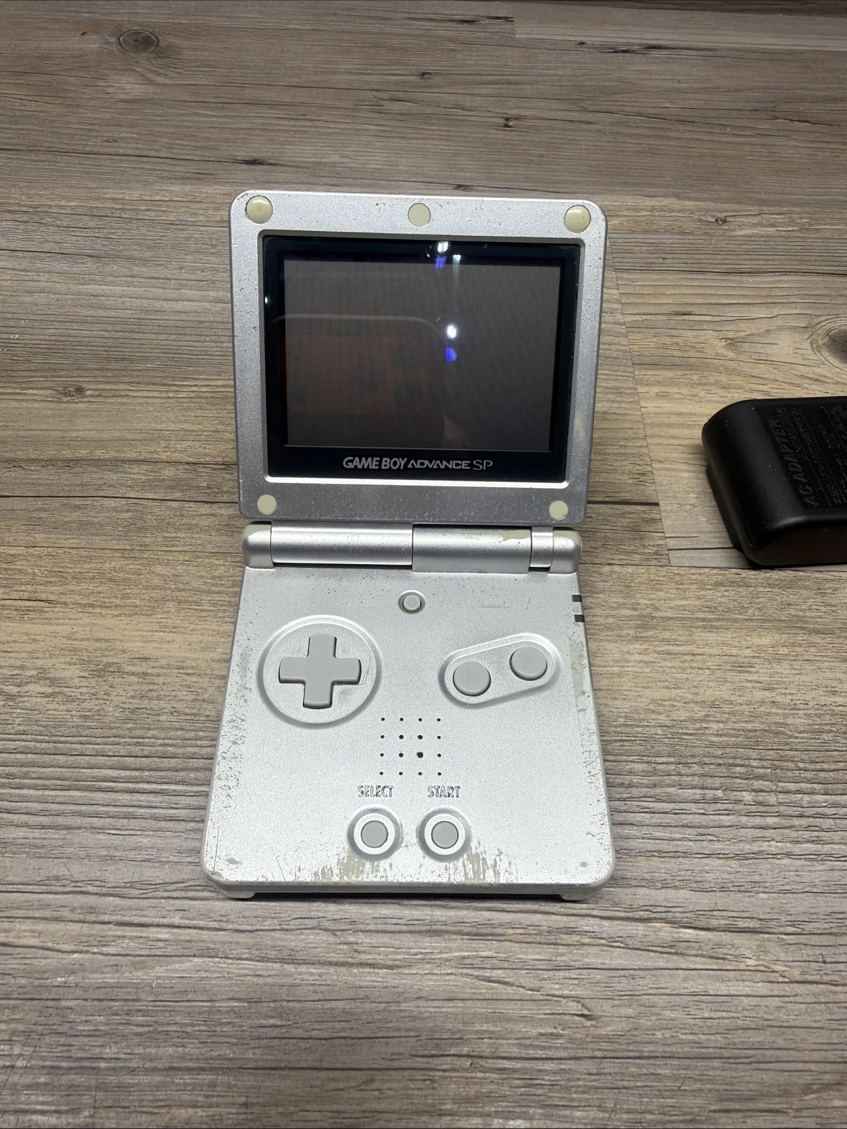 Nintendo Game Boy Advance SP Silver Handheld System TESTED WORKING