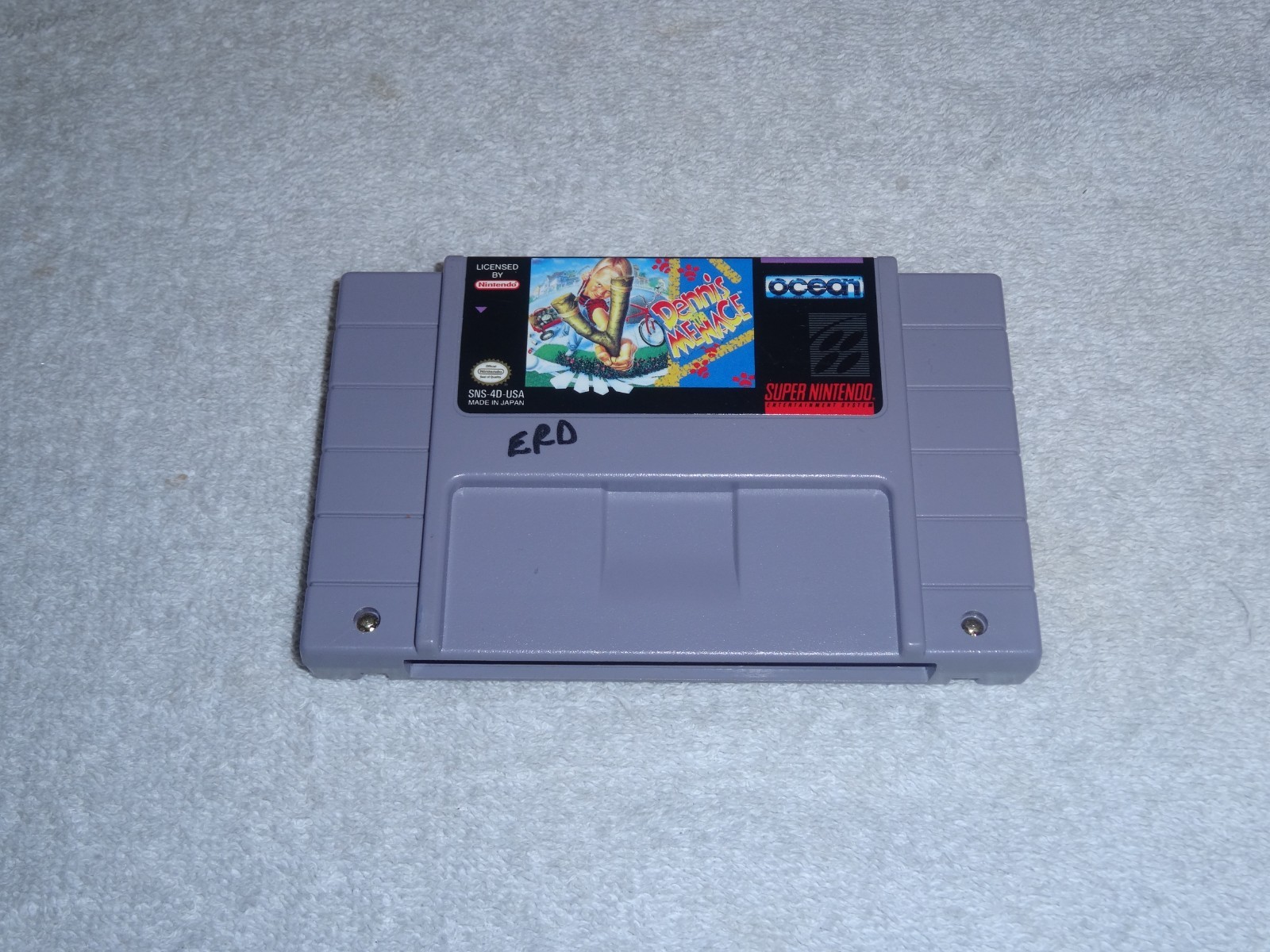 Dennis The Menace Super Nintendo Entertainment System 1993 SNES GAME! CARTRIDGE!