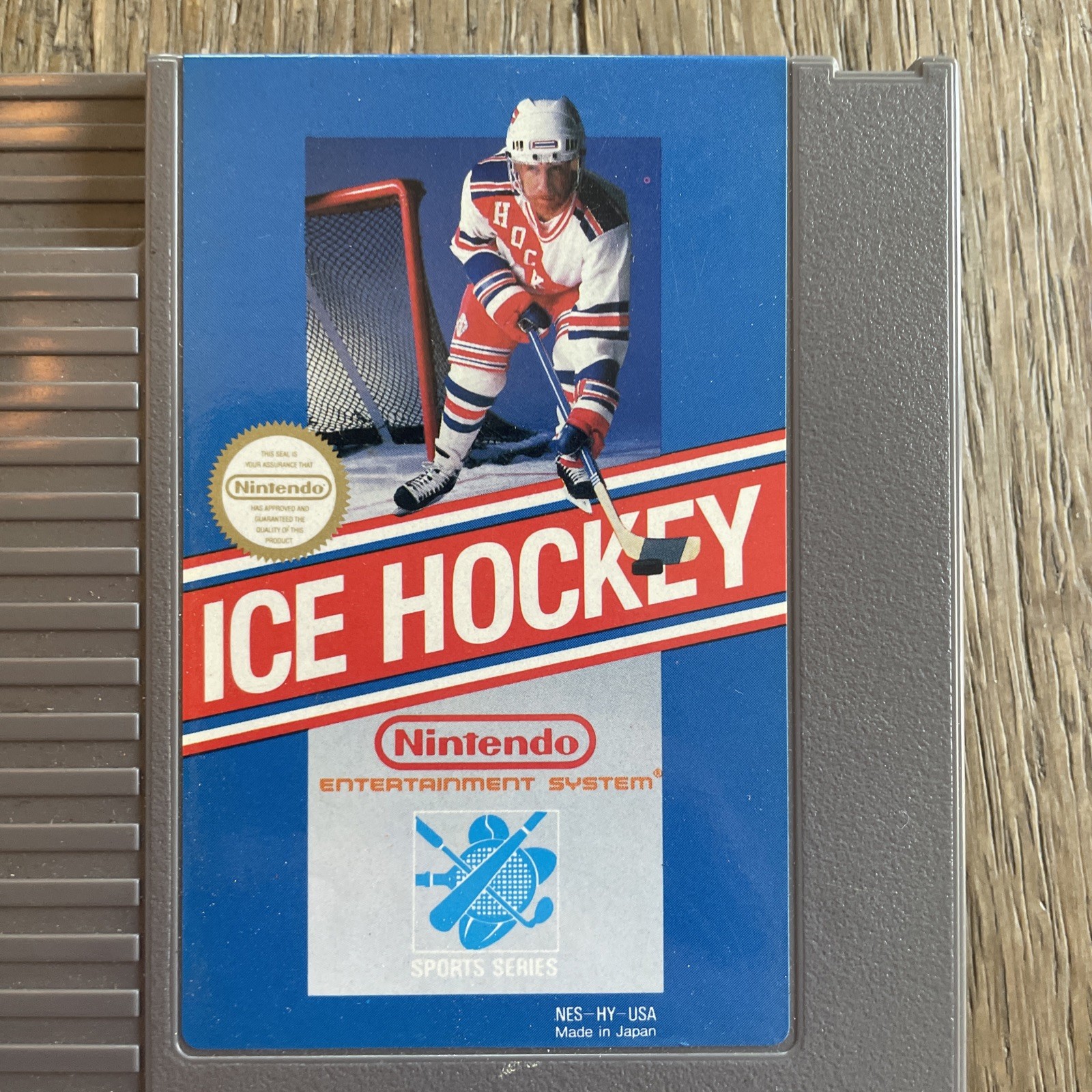 1988 Nintendo Ice Hockey Sports Series NES Video Game With Manual