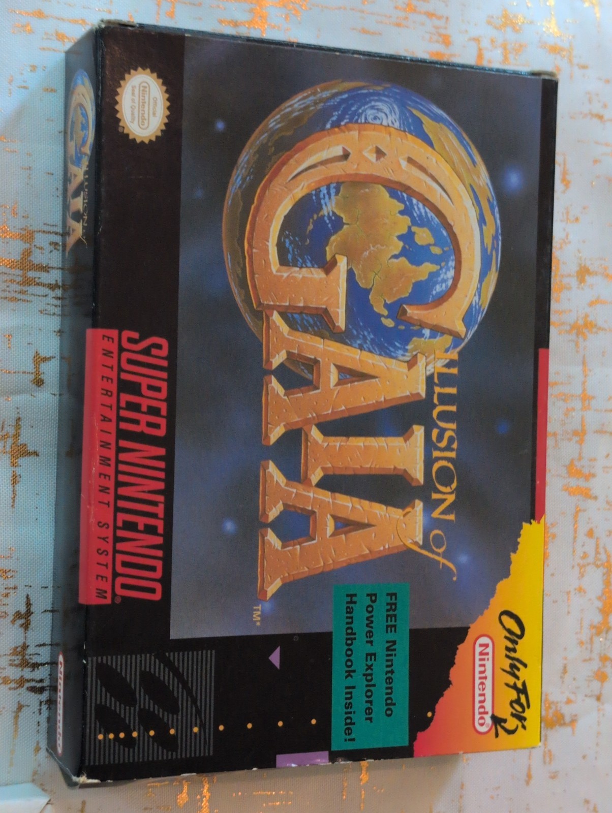 Retro 1994 Illusion Of Gala Box Game Cartridge Video Game Super Nintendo VTG