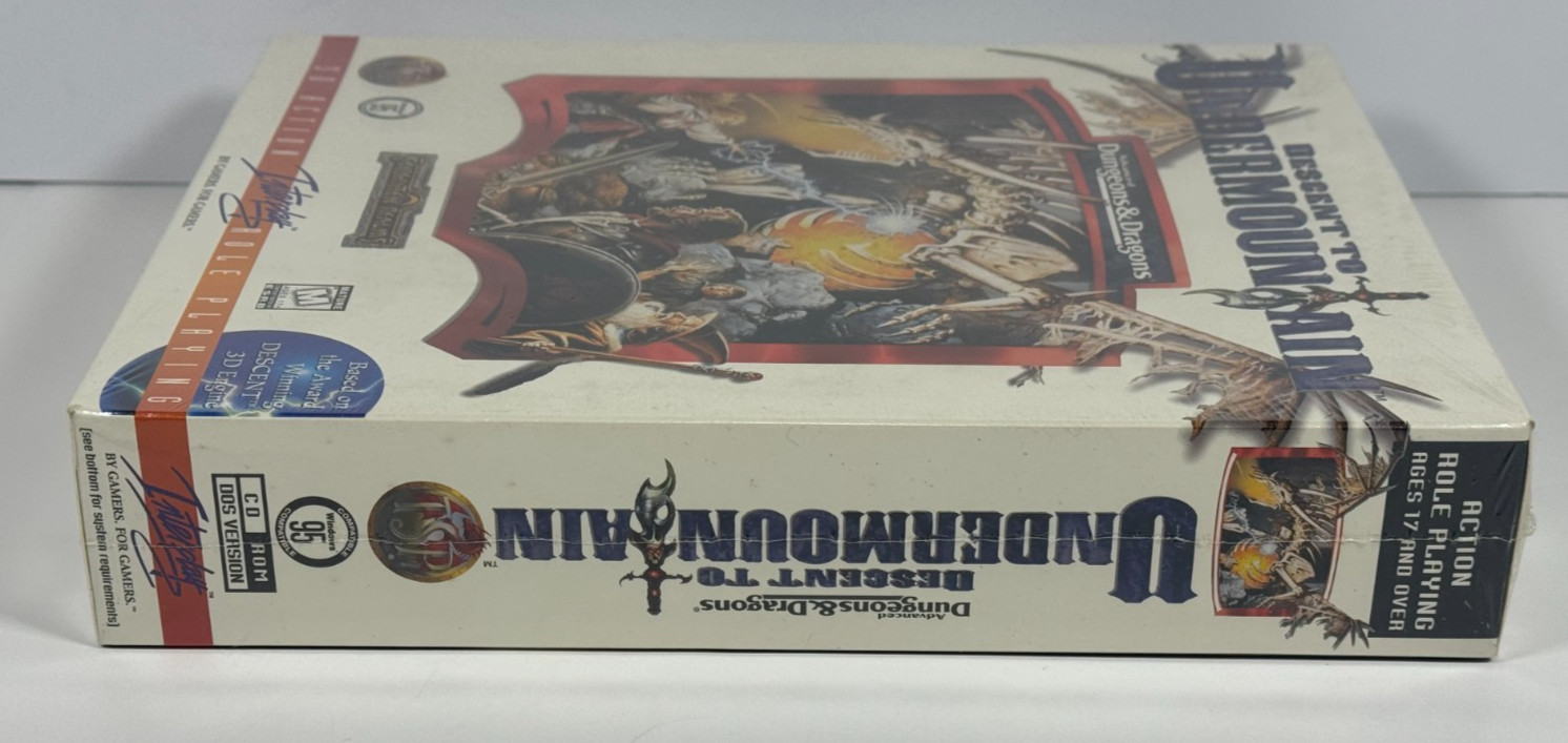 Dungeons & Dragons: Descent to Undermountain PC Big Box 1997 NEW/FACTORY SEALED