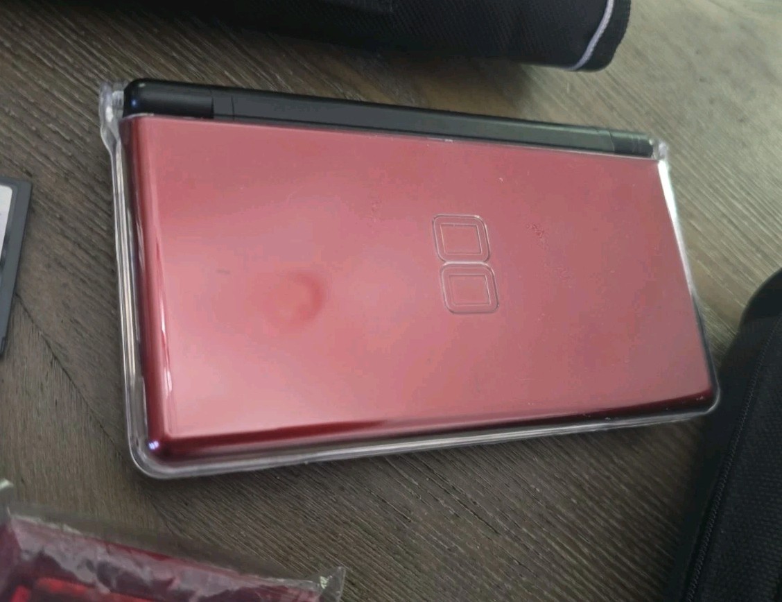 Nintendo DS Lite Black/Red, Games, Headphones, Chargers, Bags. Great Shape Read!