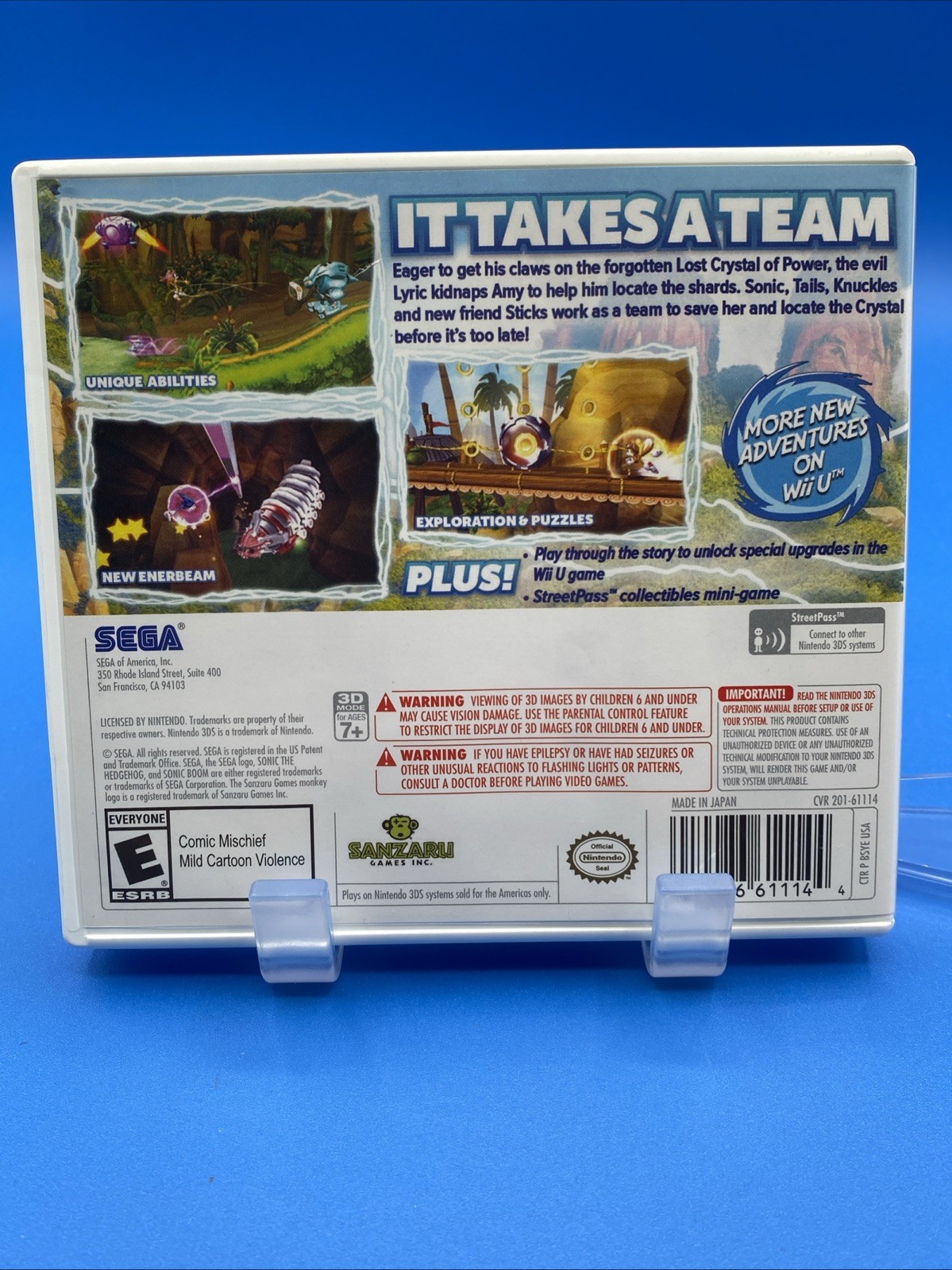 Sonic Boom: Shattered Crystal (Nintendo 3DS, 2014)