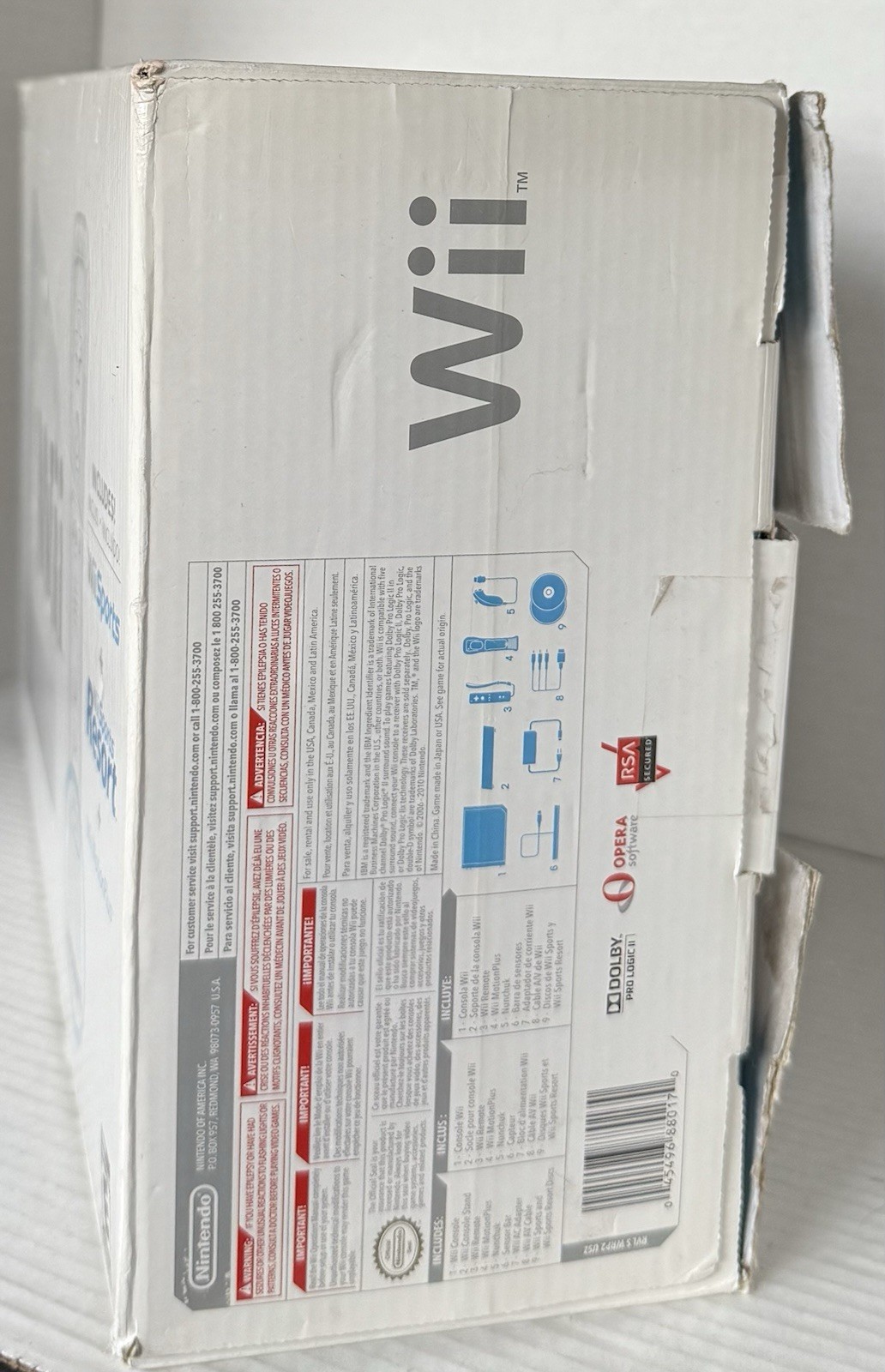 Nintendo Wii White Home Console – In Original Box GameCube Compatible – Tested