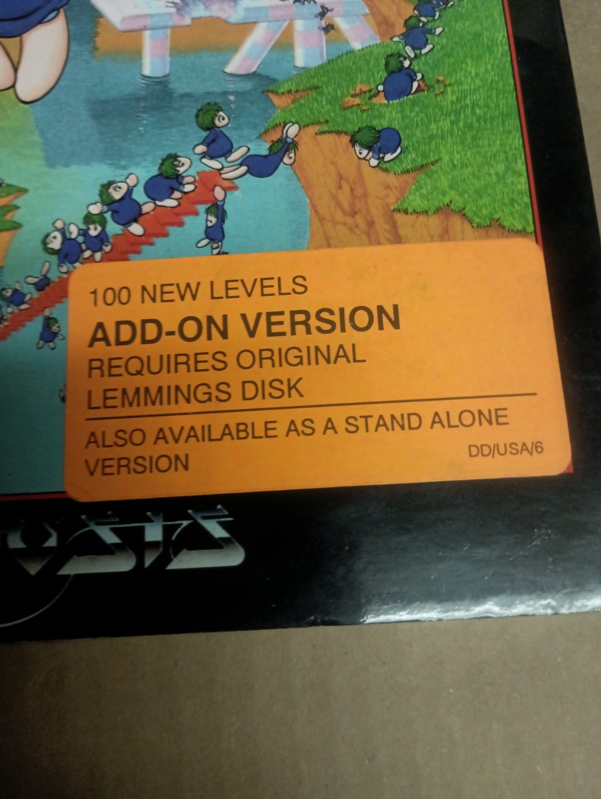 Oh No More Lemmings IBM PC Amstrad Tandy Big Box 1991 Game w/ Manual