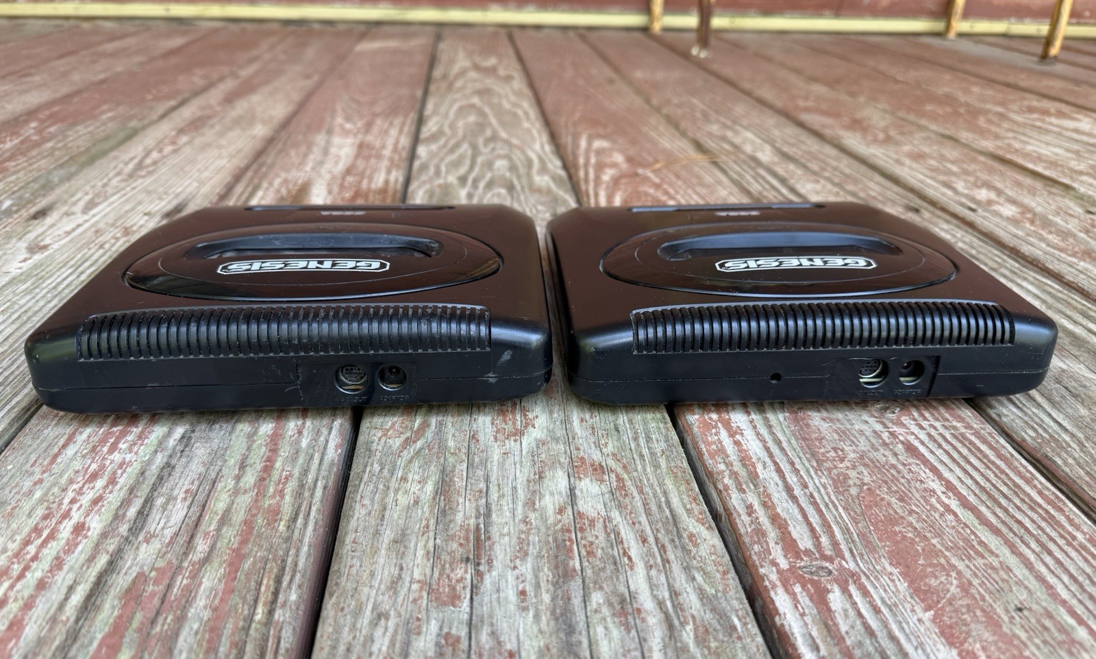 SEGA Genesis Console Lot (2) Model 2 MK-1631 For Parts Or Repair Both Power On