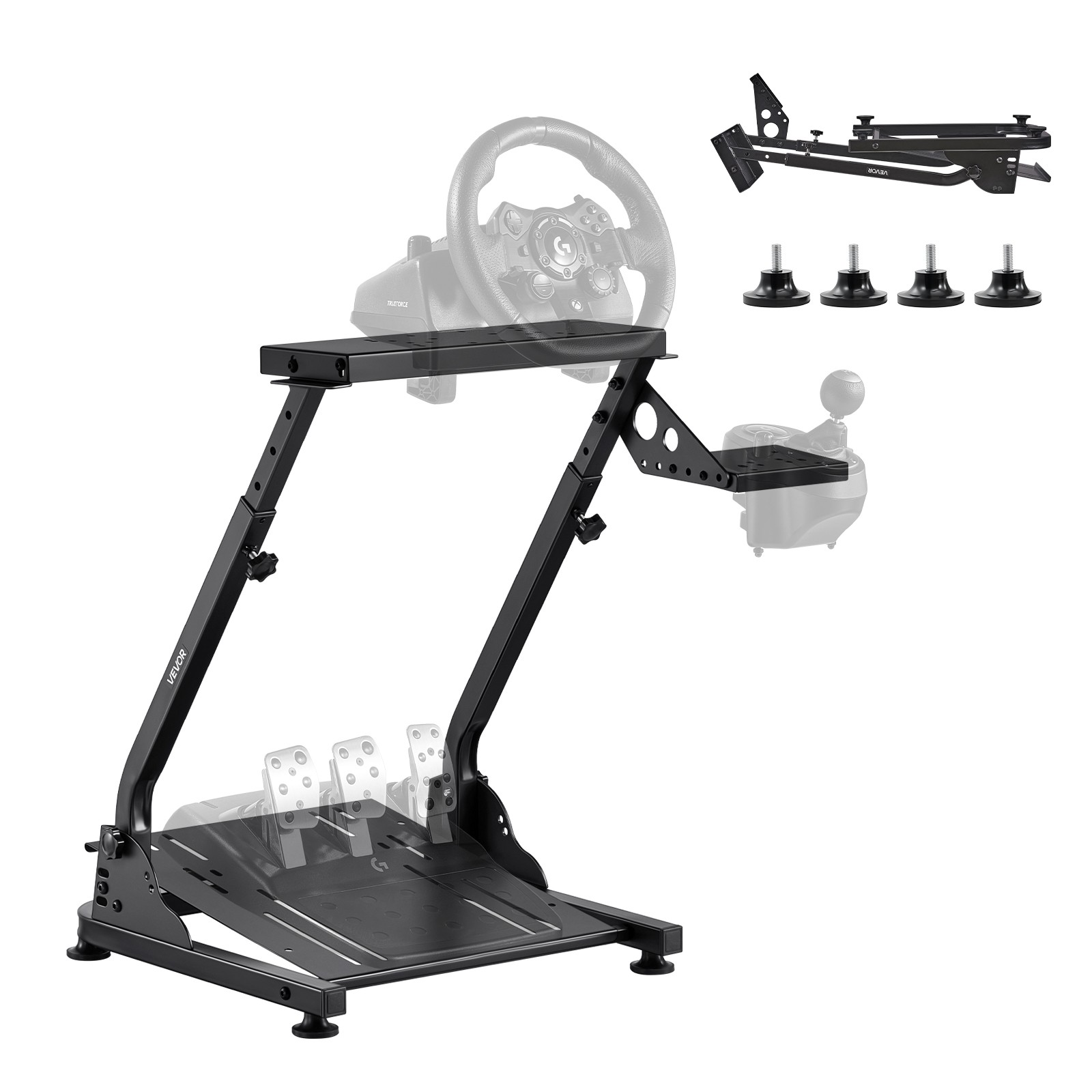 VEVOR Racing Wheel Stand Simulator Cockpit Foldable Logitech G29 G27 G920 G923