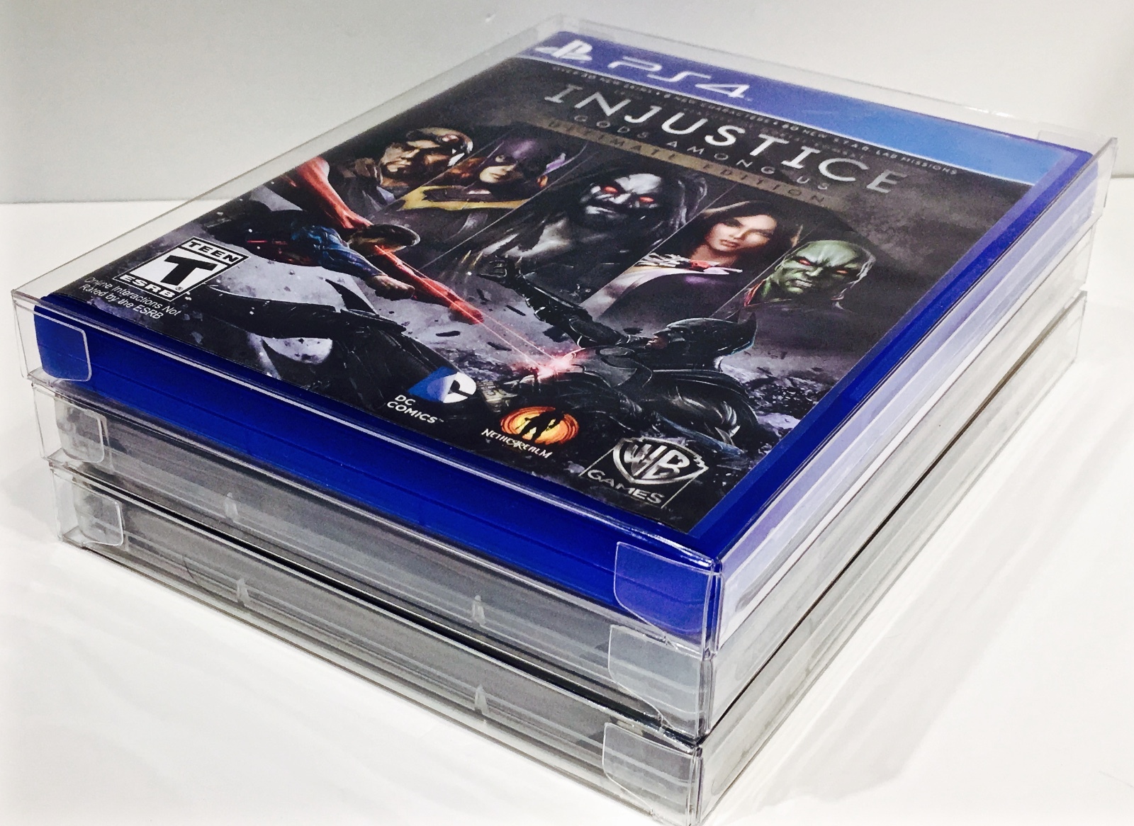 100 Box Protectors For PS3 PS4 Video Games Clear Sleeves Cases Playstation 3 4