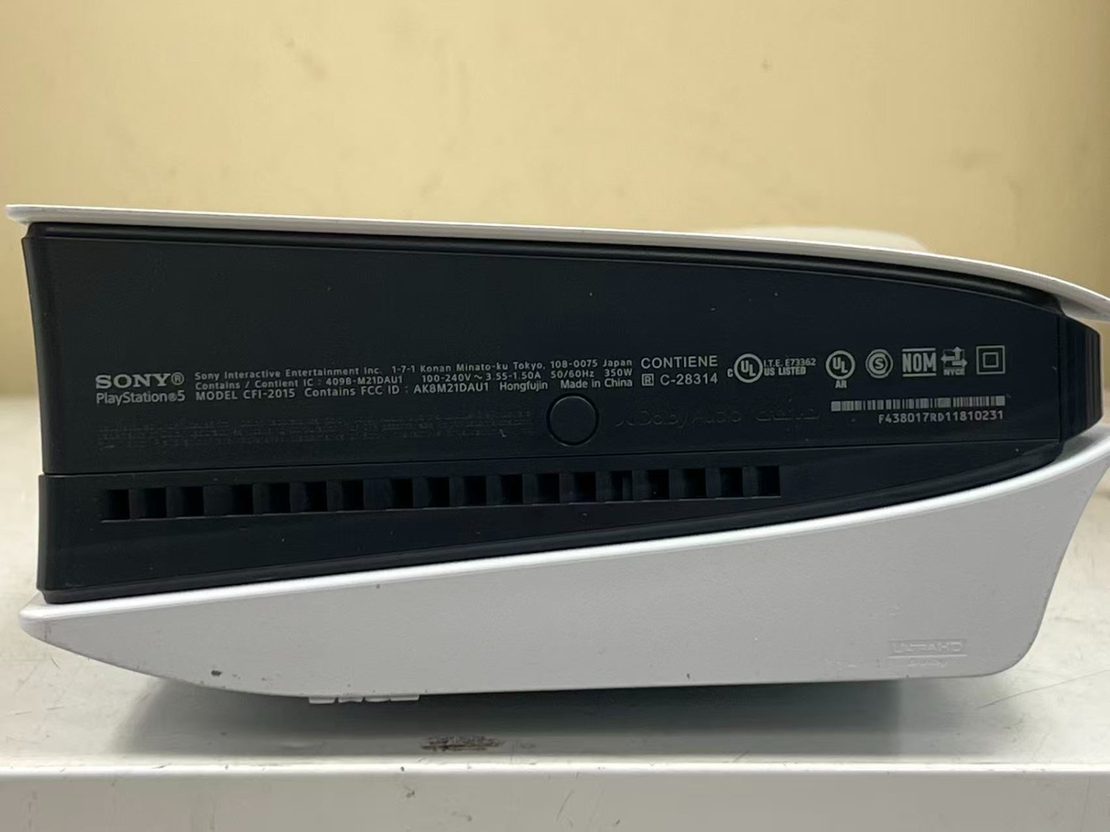PlayStation 5 Slim Console Disc Edition CFI-2015 Powers on for parts,Please READ