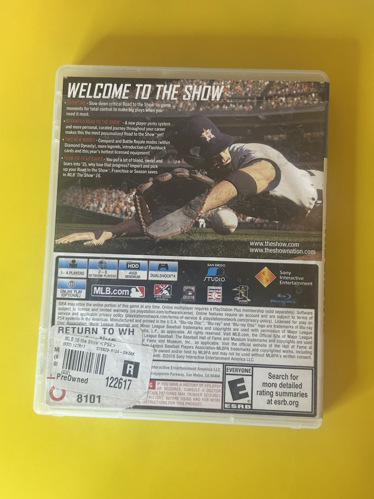MLB: The Show 16 (Sony PlayStation 4, 2016)