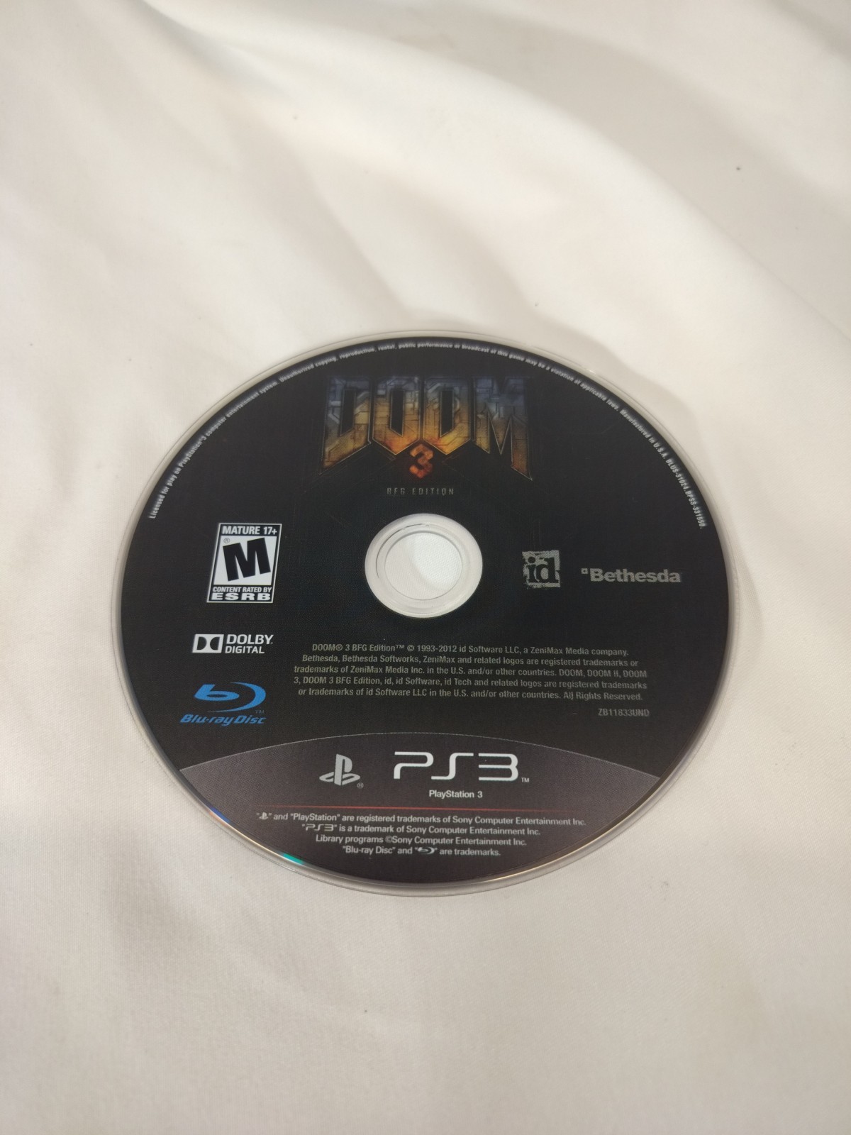 Doom 3 BFG Edition Sony PlayStation 3 PS3 Complete CIB
