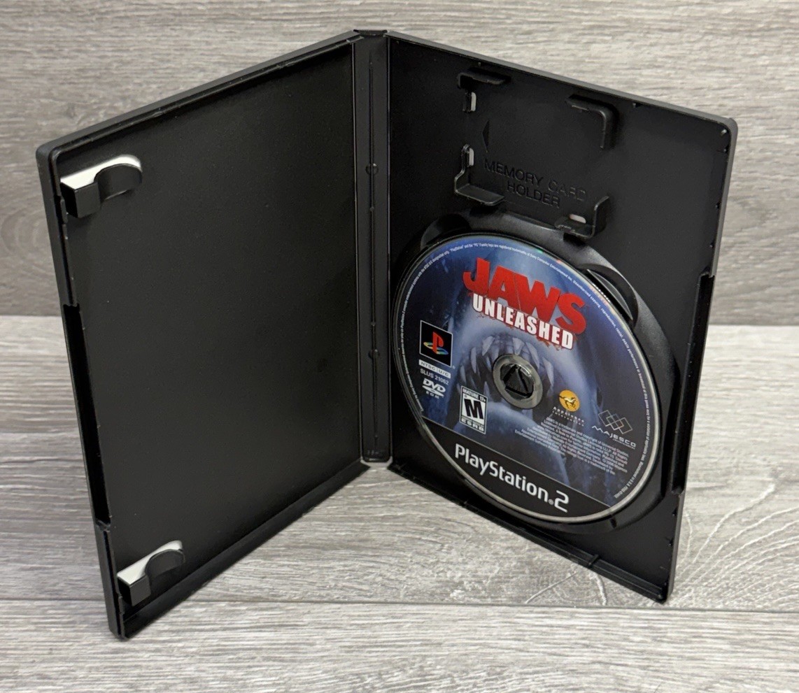 MINT💿! Jaws Unleashed VG Refurb + 1yr Warranty NO MANUAL PlayStation 2 PS2