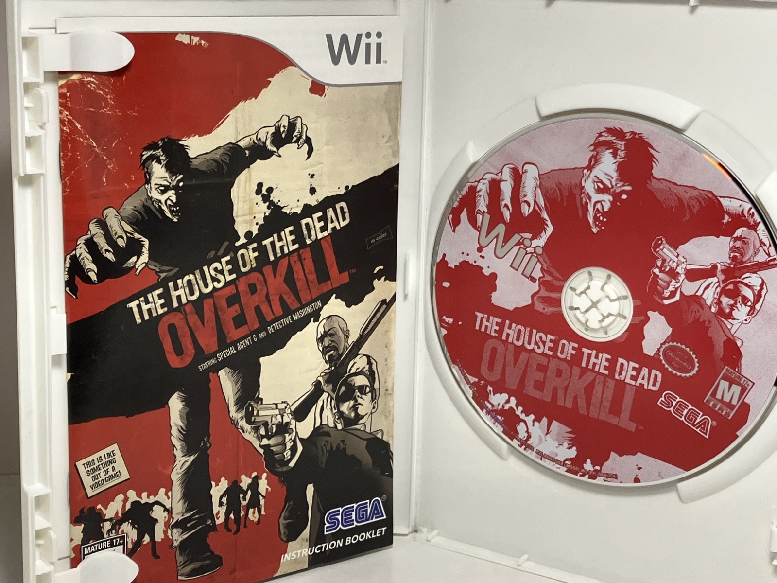 The House of the Dead: Overkill (Nintendo Wii, 2009) Complete With Manual
