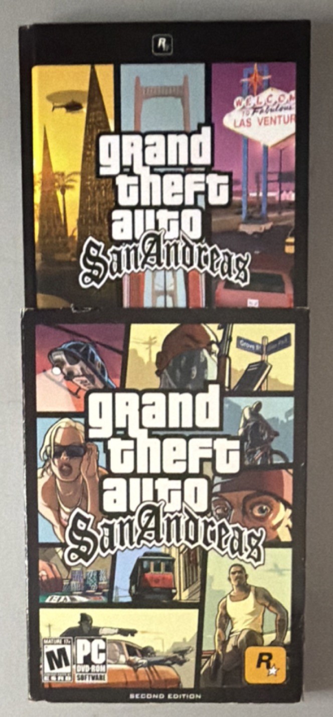 Grand Theft Auto: San Andreas Second Edition PC Rockstar Games Manual Map