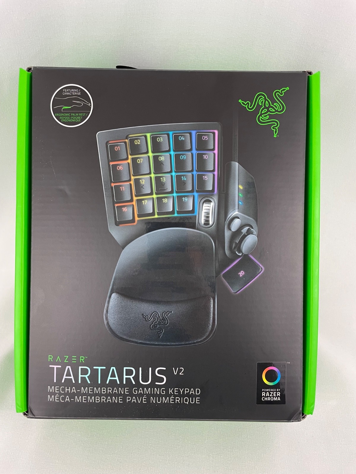 Razer Tartarus V2 Programmable Backlit Gaming Keypad Wired USB for PC Black