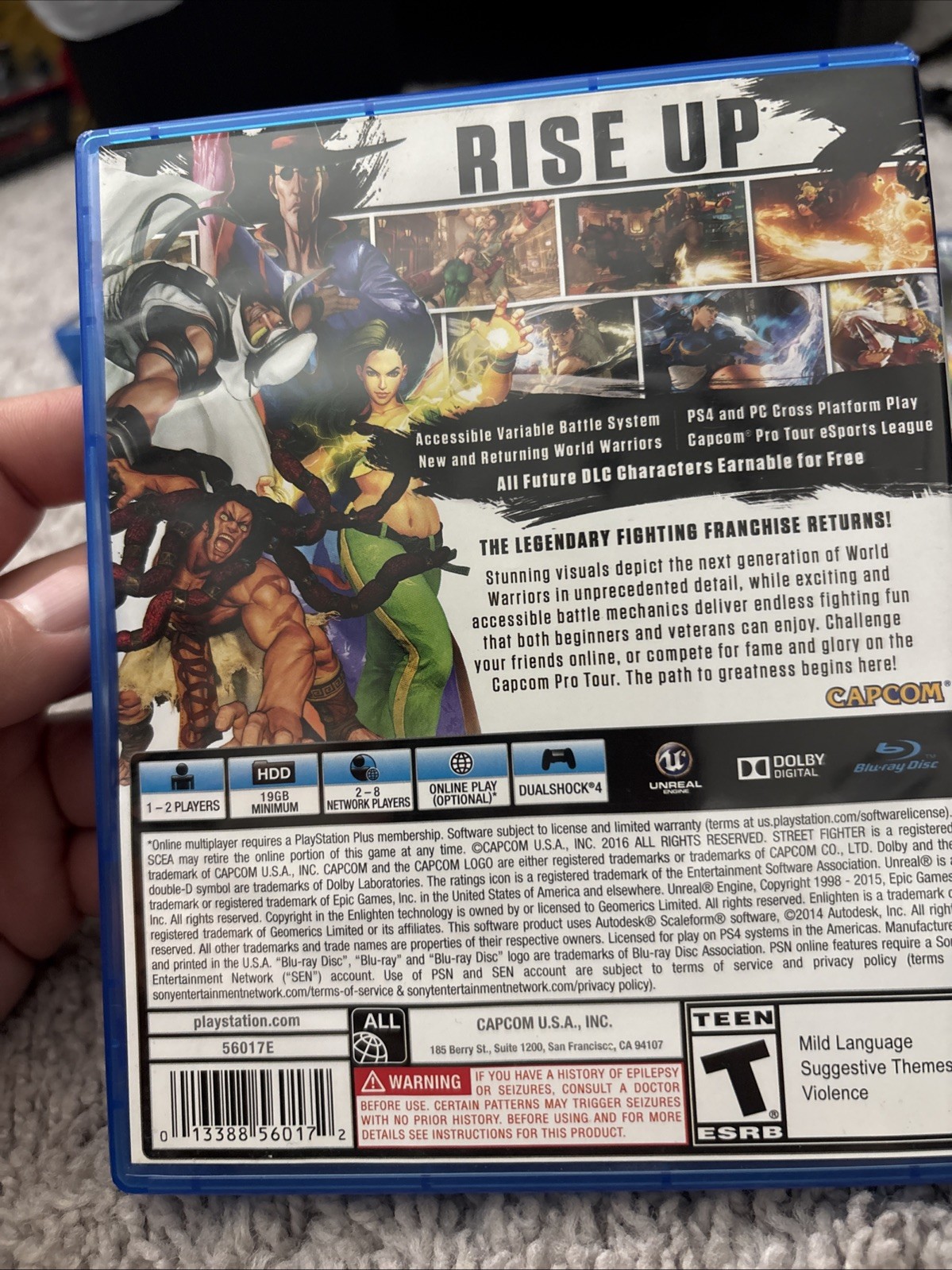 Street Fighter 5 V For PS4 PlayStation 4, 2016