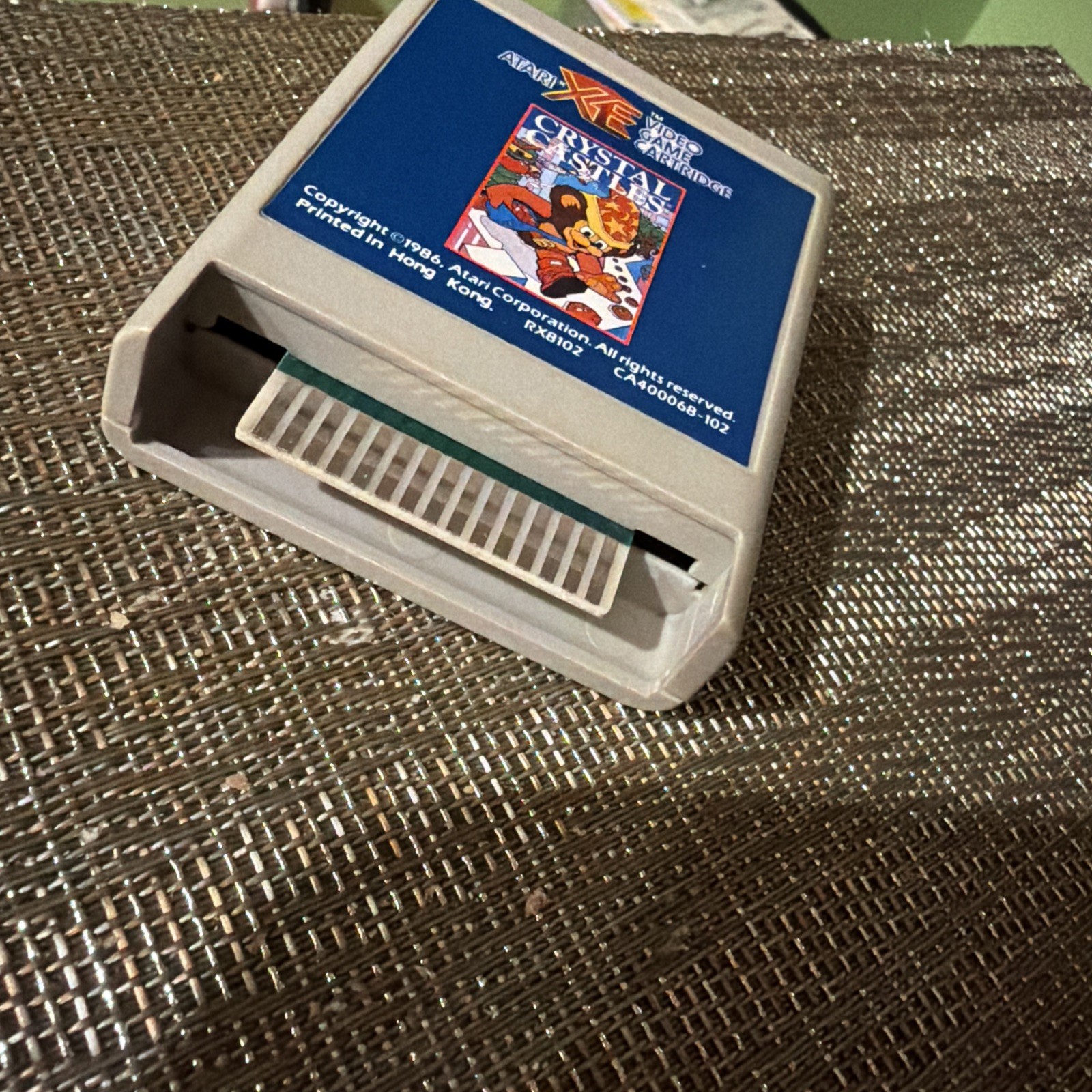 Crystal Castles Atari 400/800/XL/XE XEGS Authentic Cartridge Only Cleaned Tested